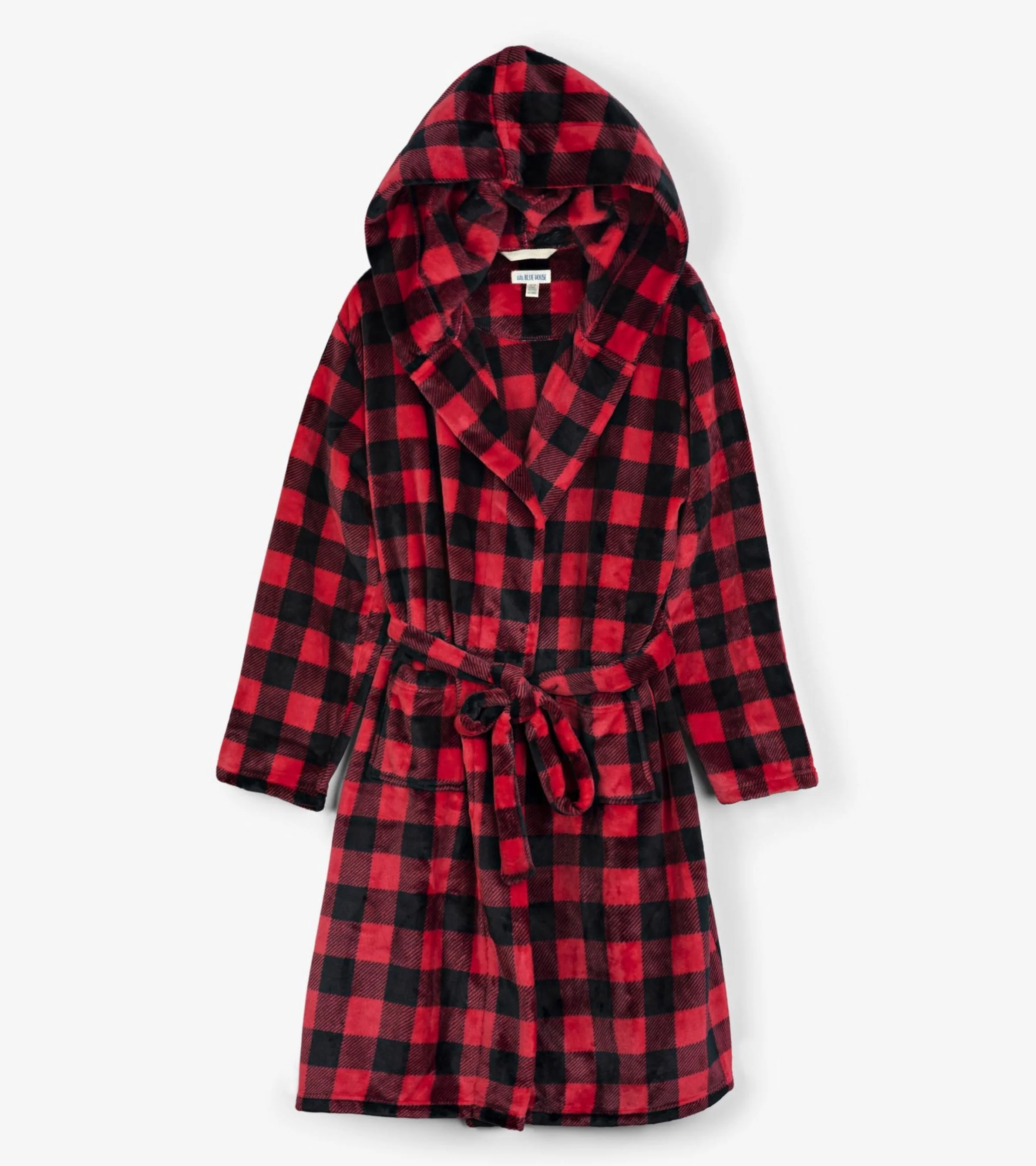Buffalo Plaid Adult Fleece Robe - Image 2