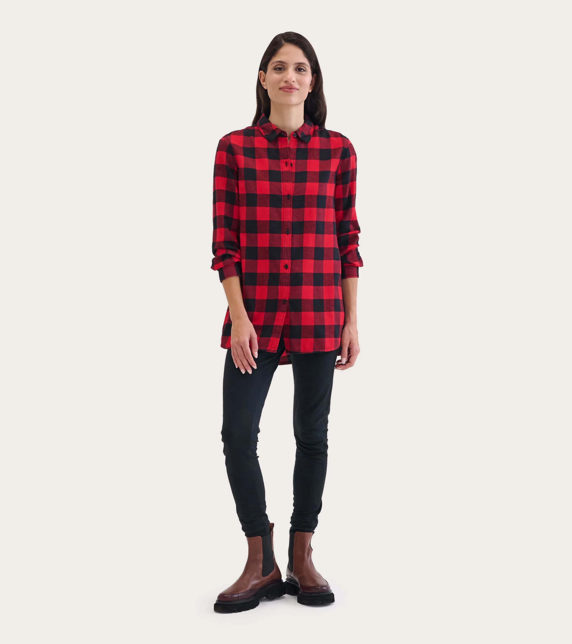 Buffalo Plaid Heritage Women's Flannel Tunic - Image 3