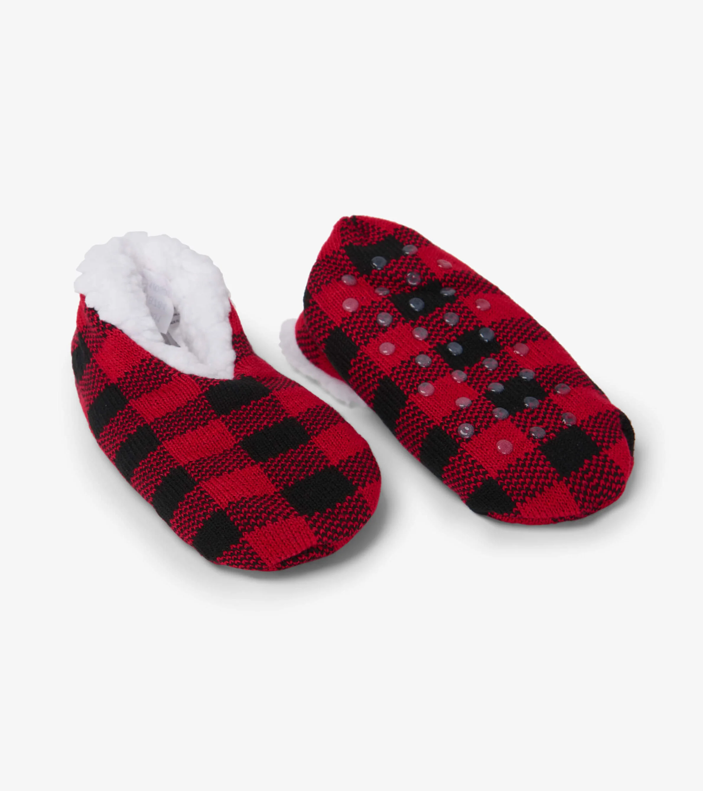 Buffalo Plaid Kids Warm and Cozy Slippers - Image 2