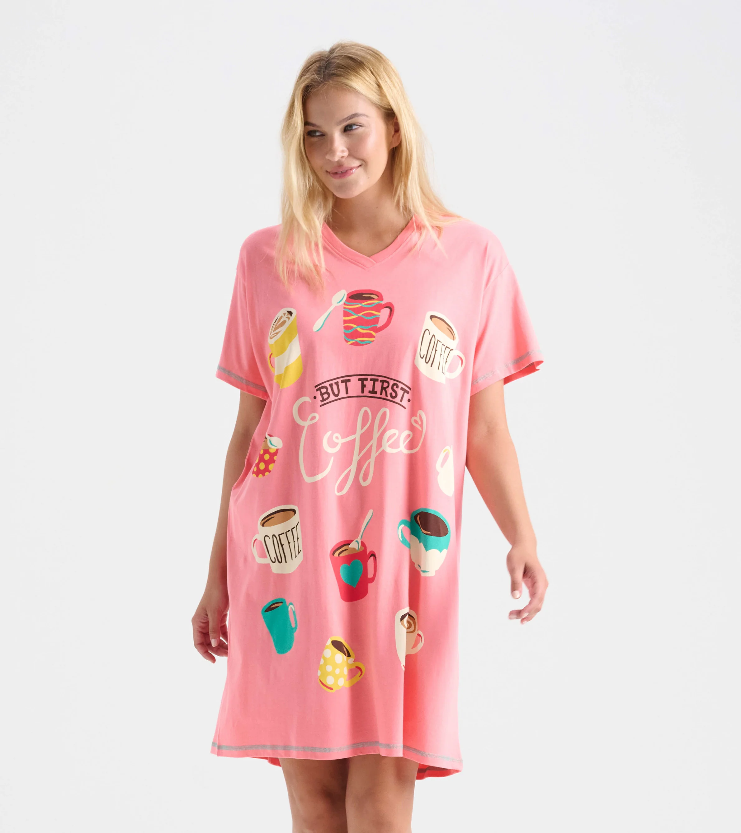 But First Coffee Women's Cotton Sleepshirt