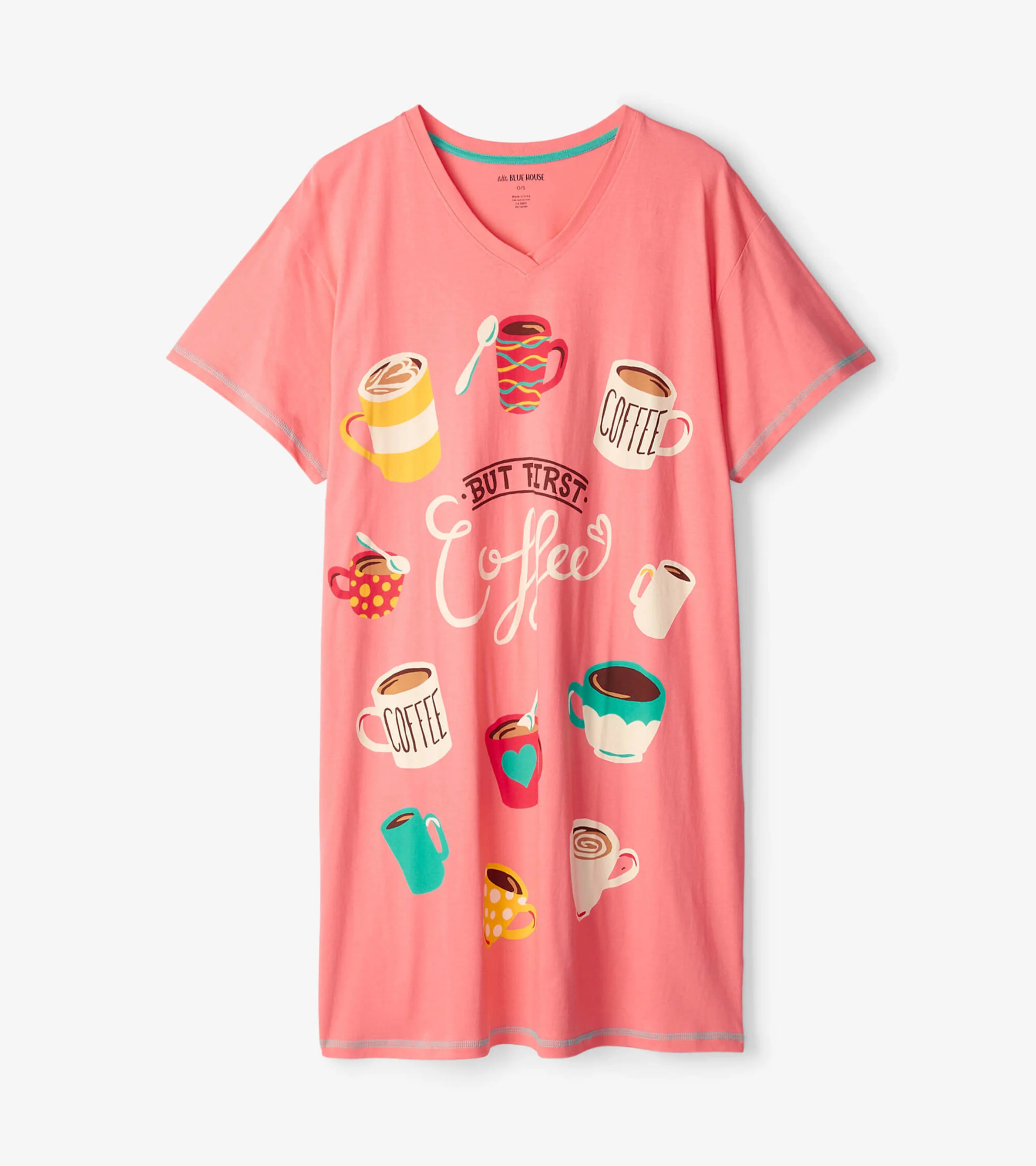 But First Coffee Women's Cotton Sleepshirt - Image 2