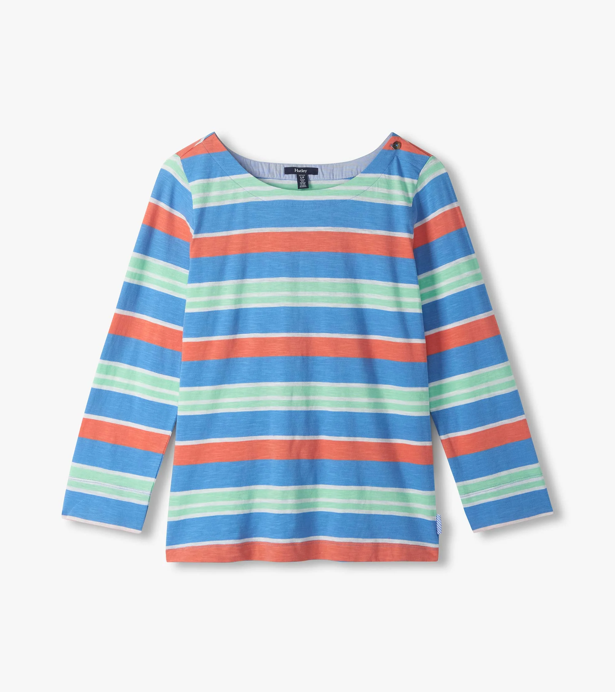 Button Breton - Azure Stripes - Image 2