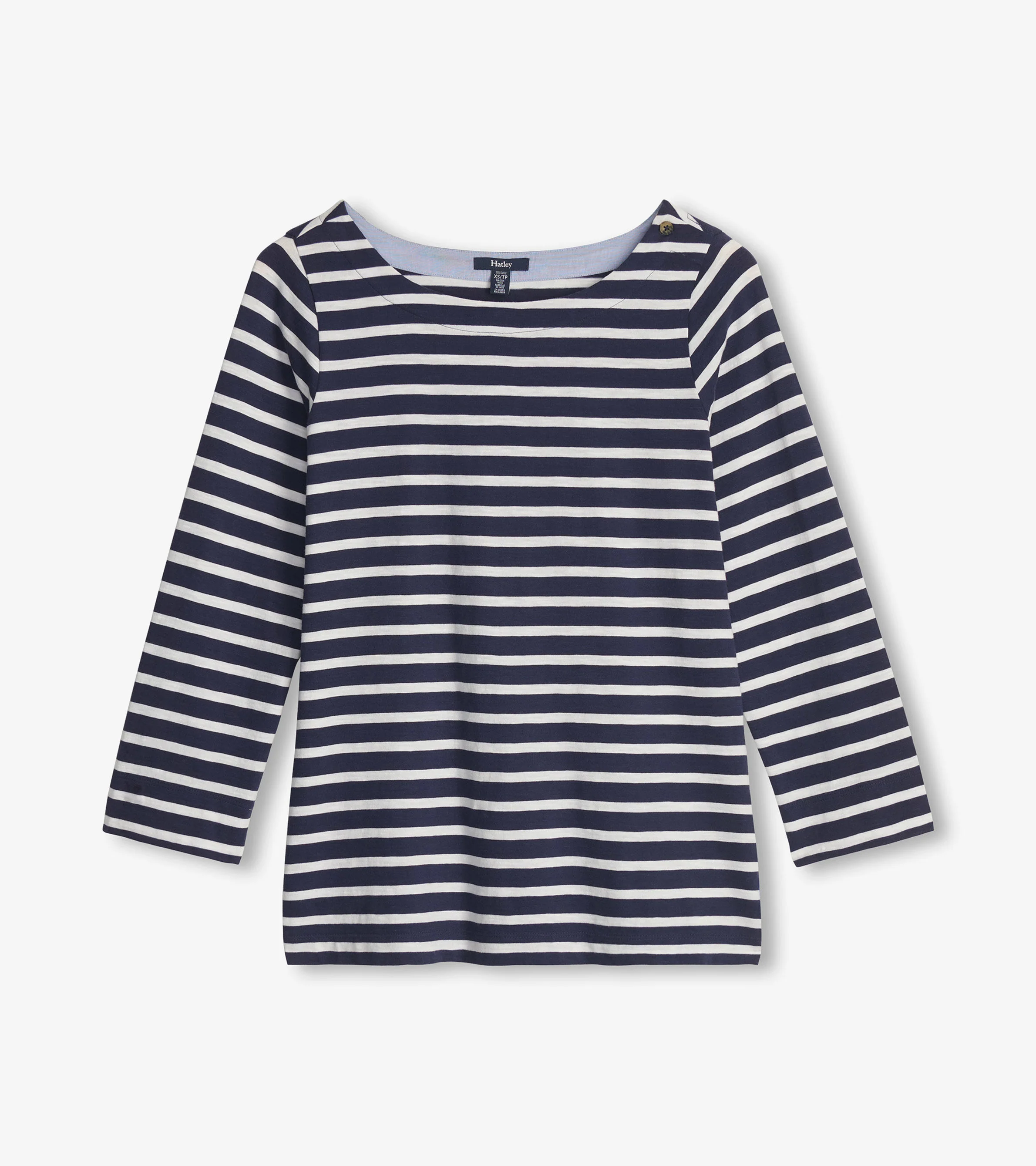 Button Breton - Navy Blue Stripes - Image 2