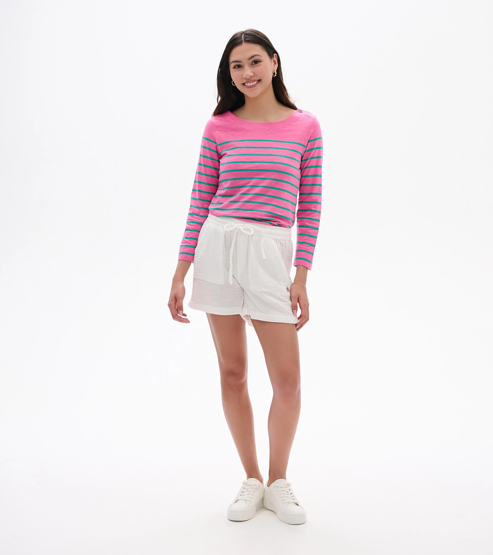 Button Breton - Watermelon Stripes - Image 4