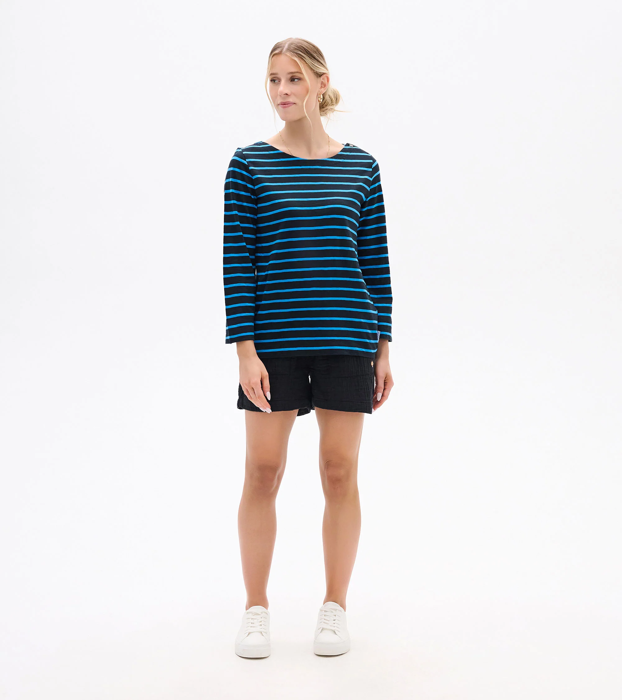 Button Bretton - French Blue Stripes - Image 3