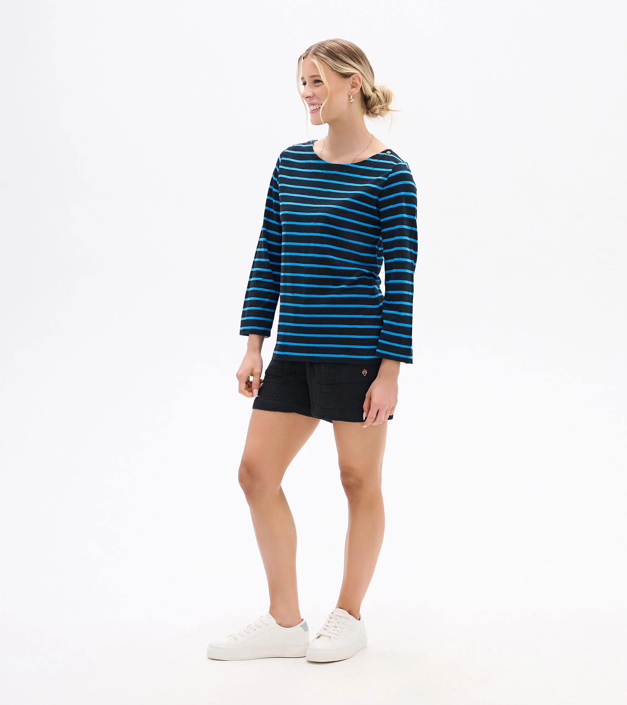 Button Bretton - French Blue Stripes - Image 4