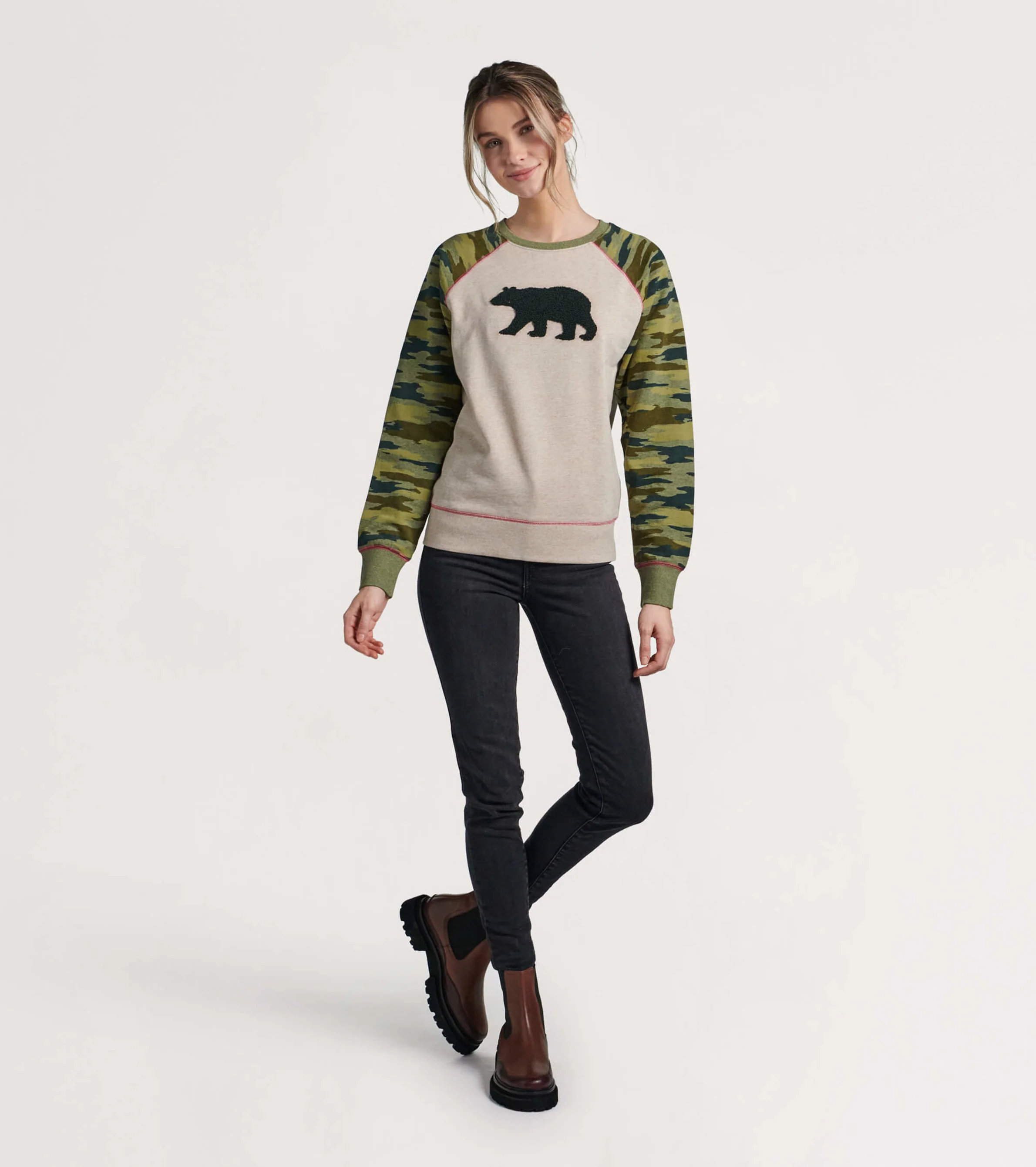 Camo Bear Women's Heritage Pullover Hoodie - Image 2
