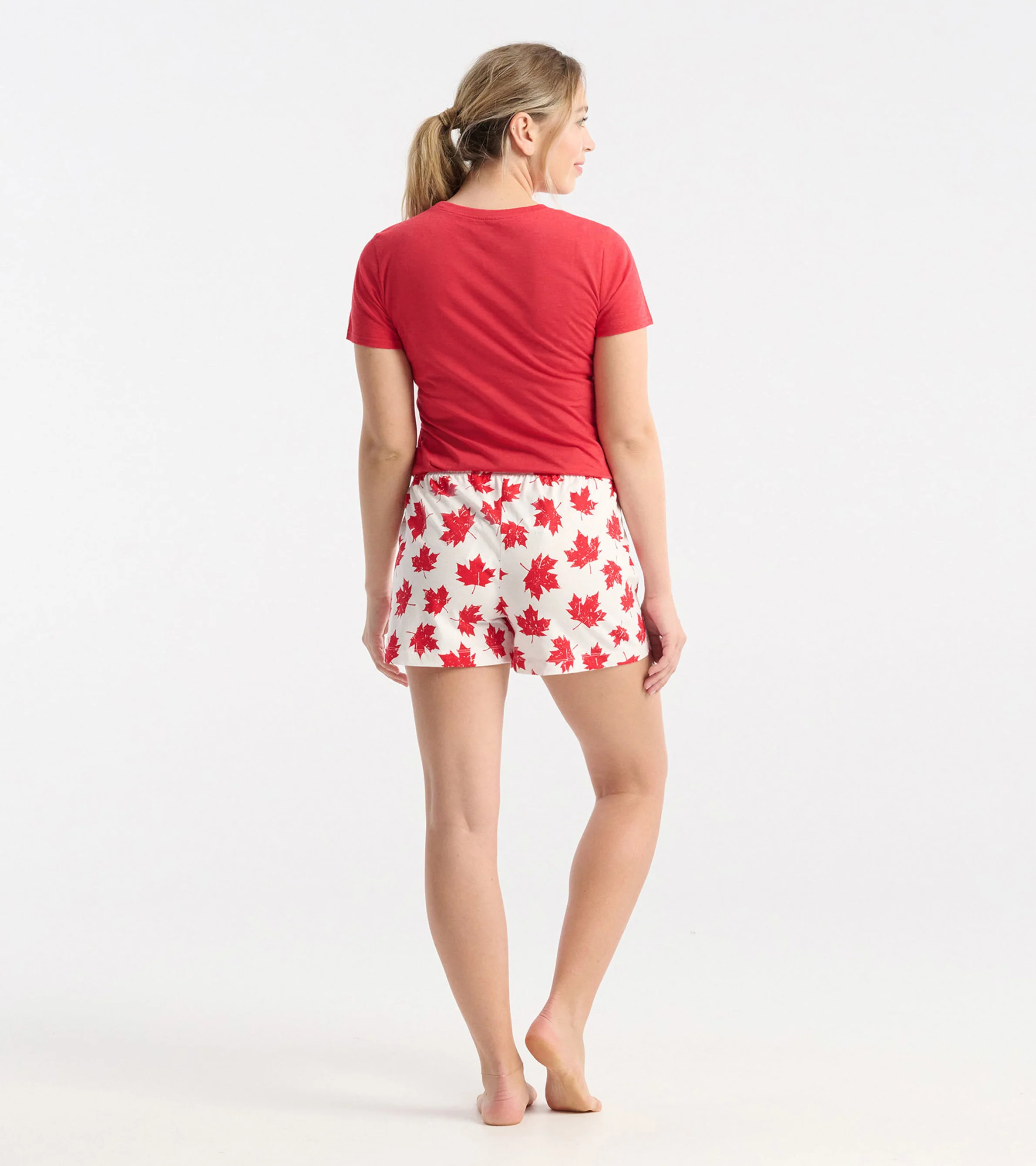 Canada Womens Cotton Sleep Shorts - Image 4