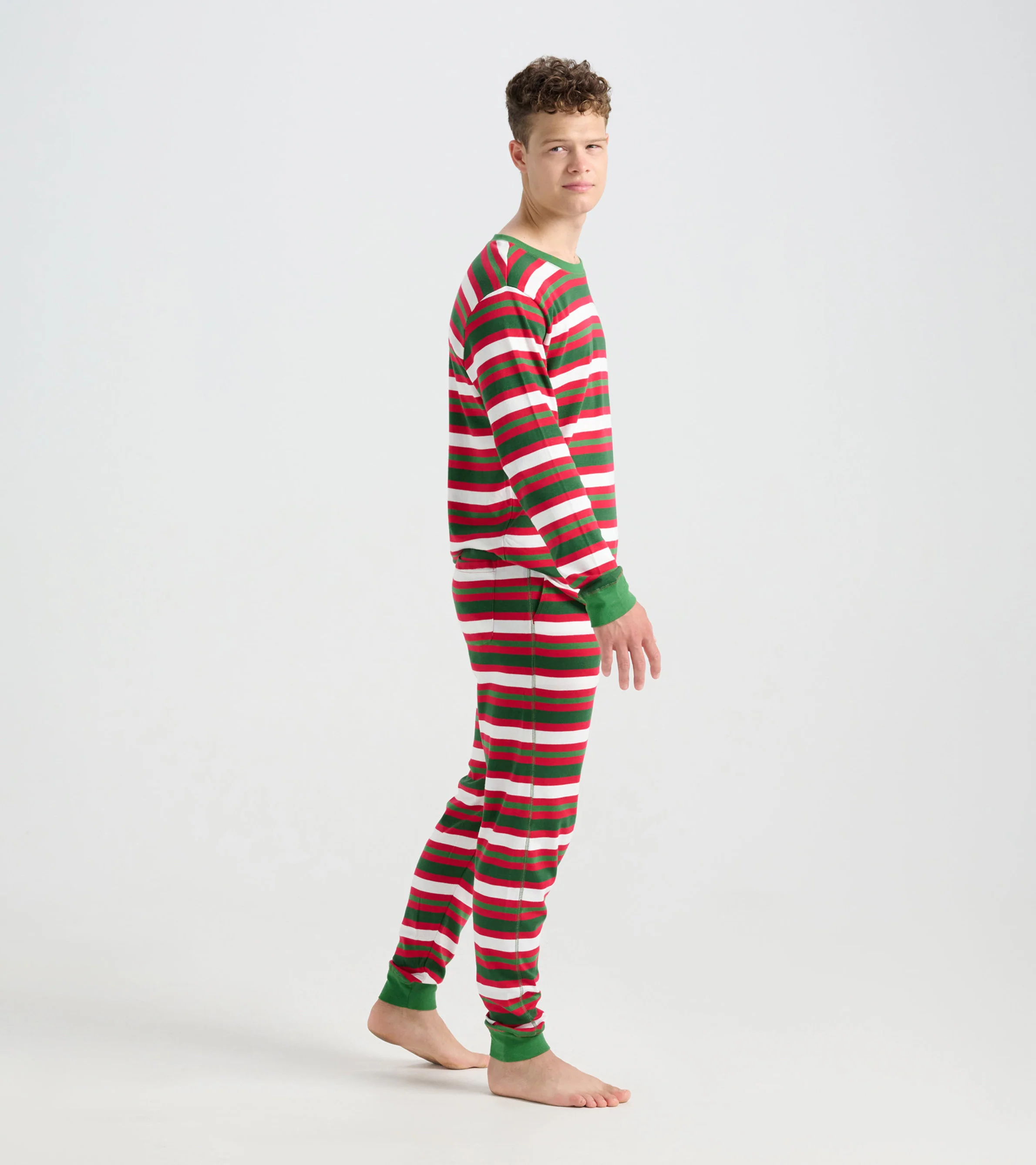 Candy Cane Stripe Men's Pajama Set - Image 3