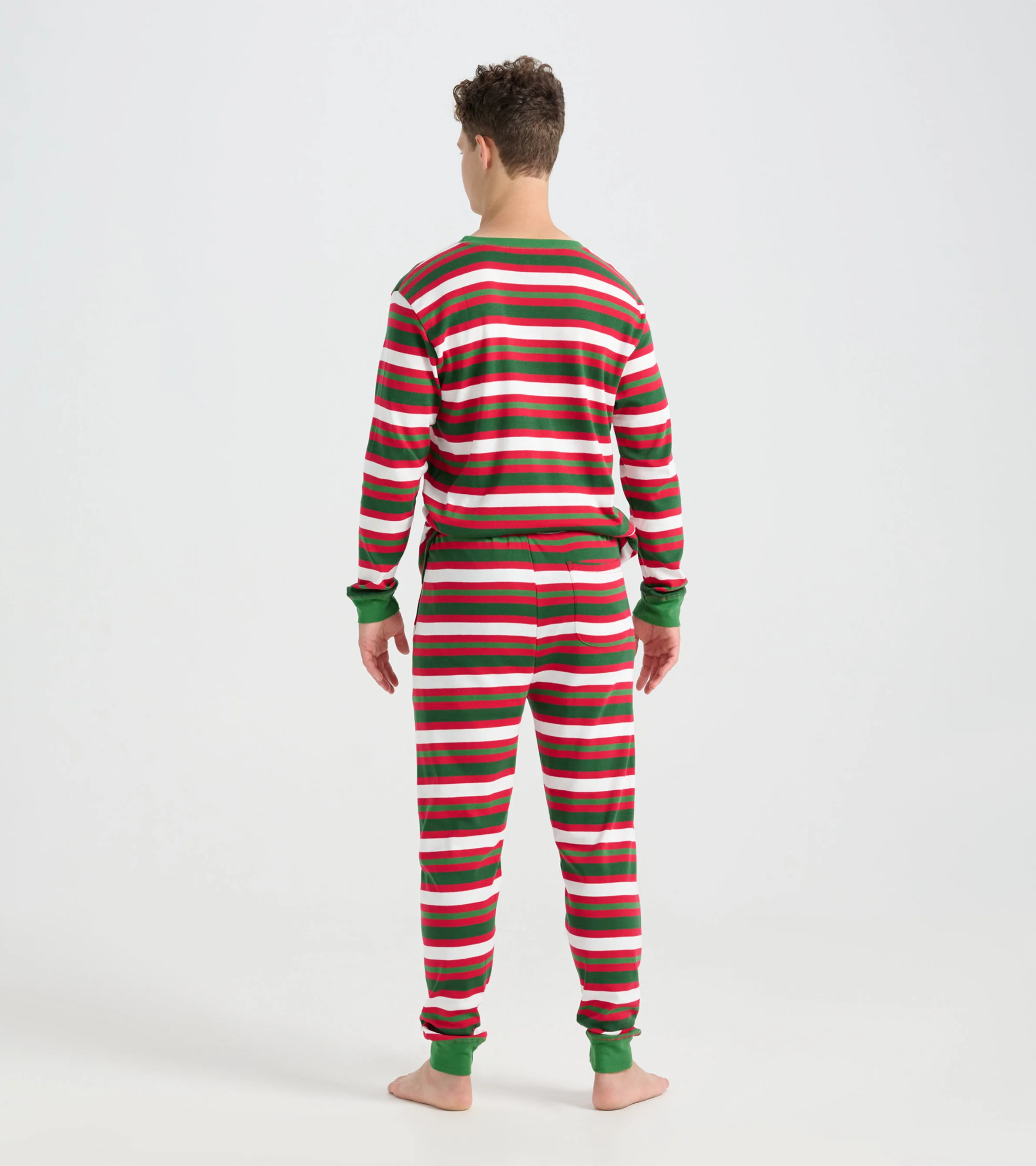 Candy Cane Stripe Men's Pajama Set - Image 4