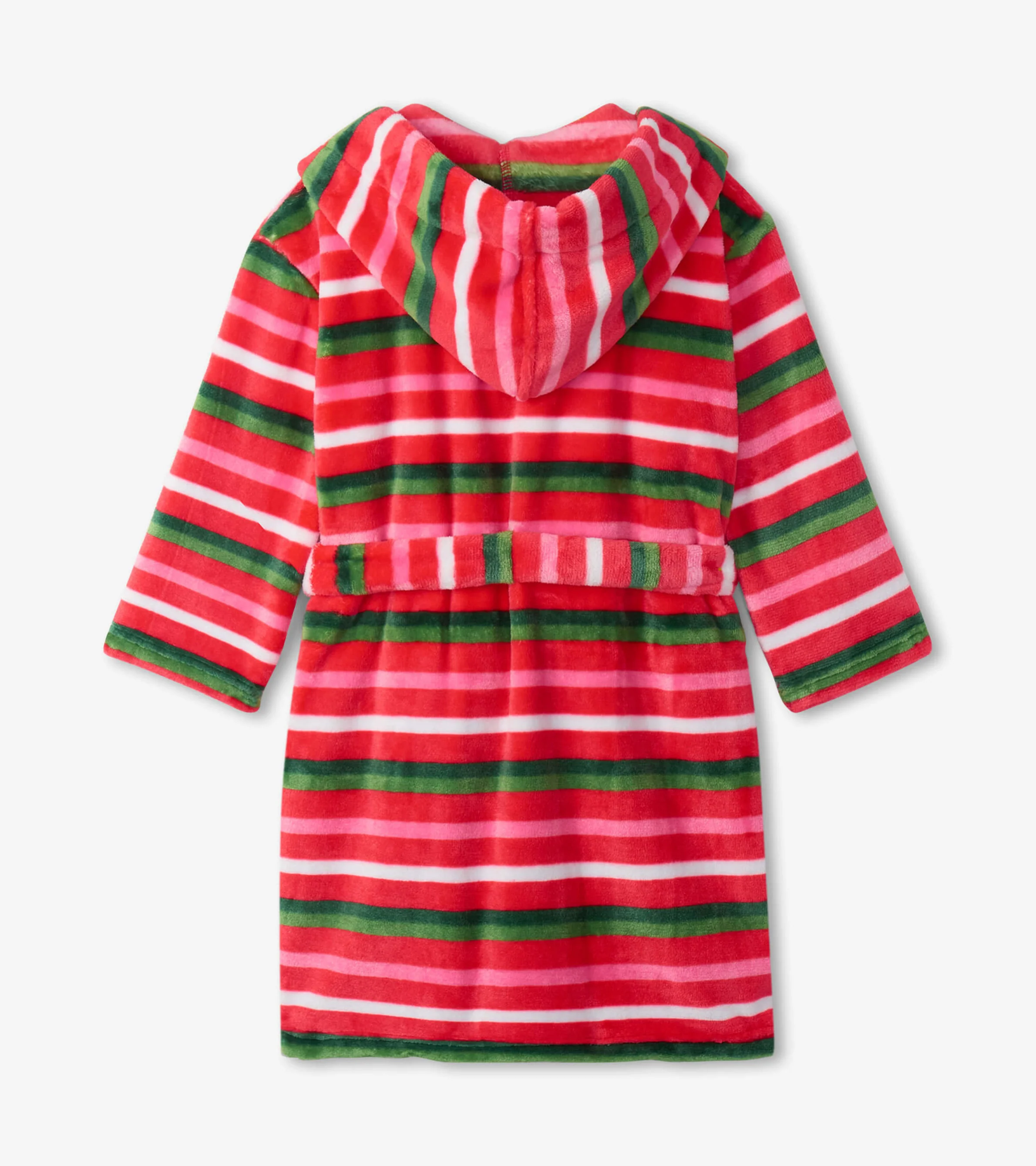 Candy Cane Stripes Kids Fleece Robe - Image 2