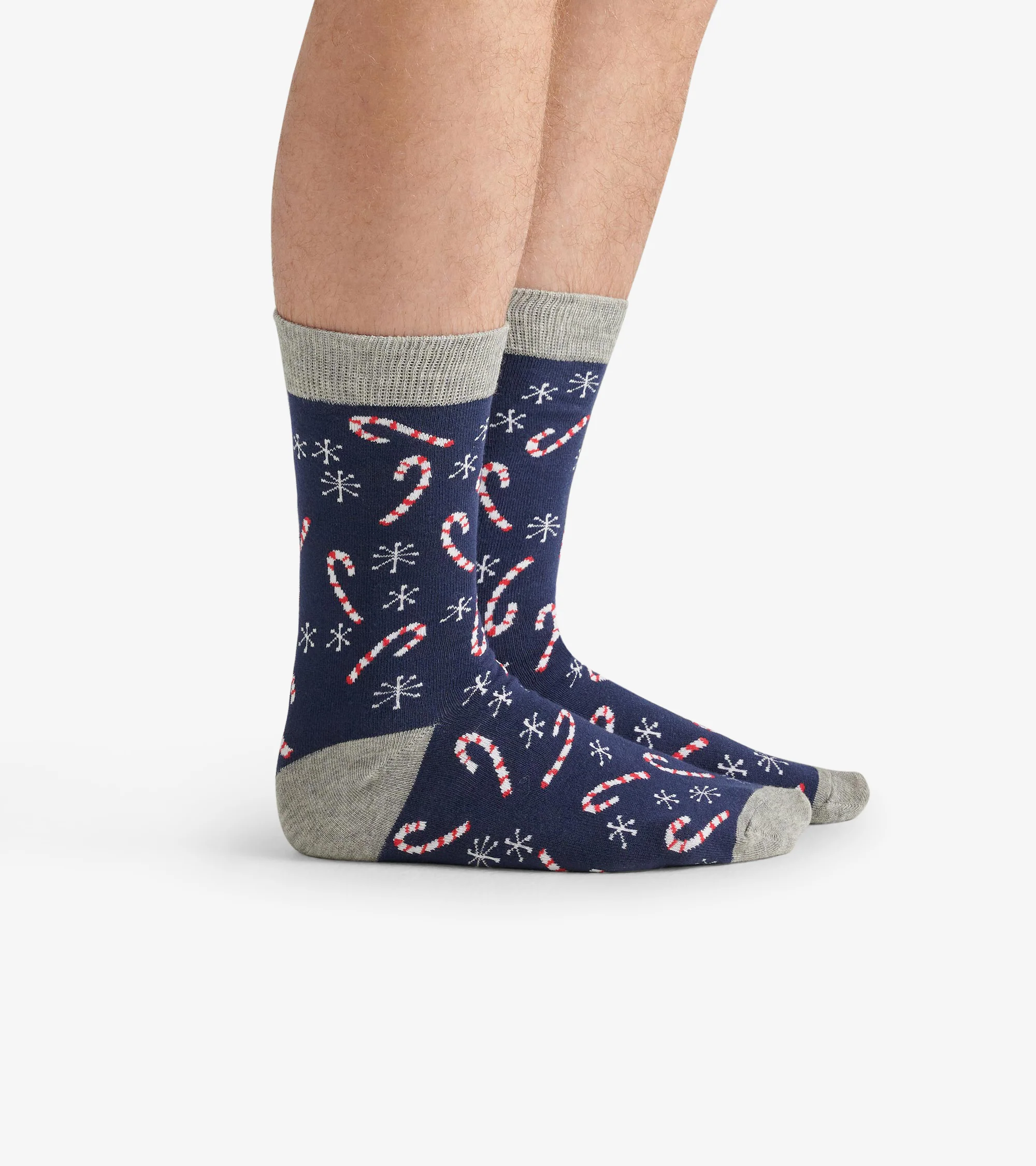 Men's Candy Canes Crew Socks - Image 3