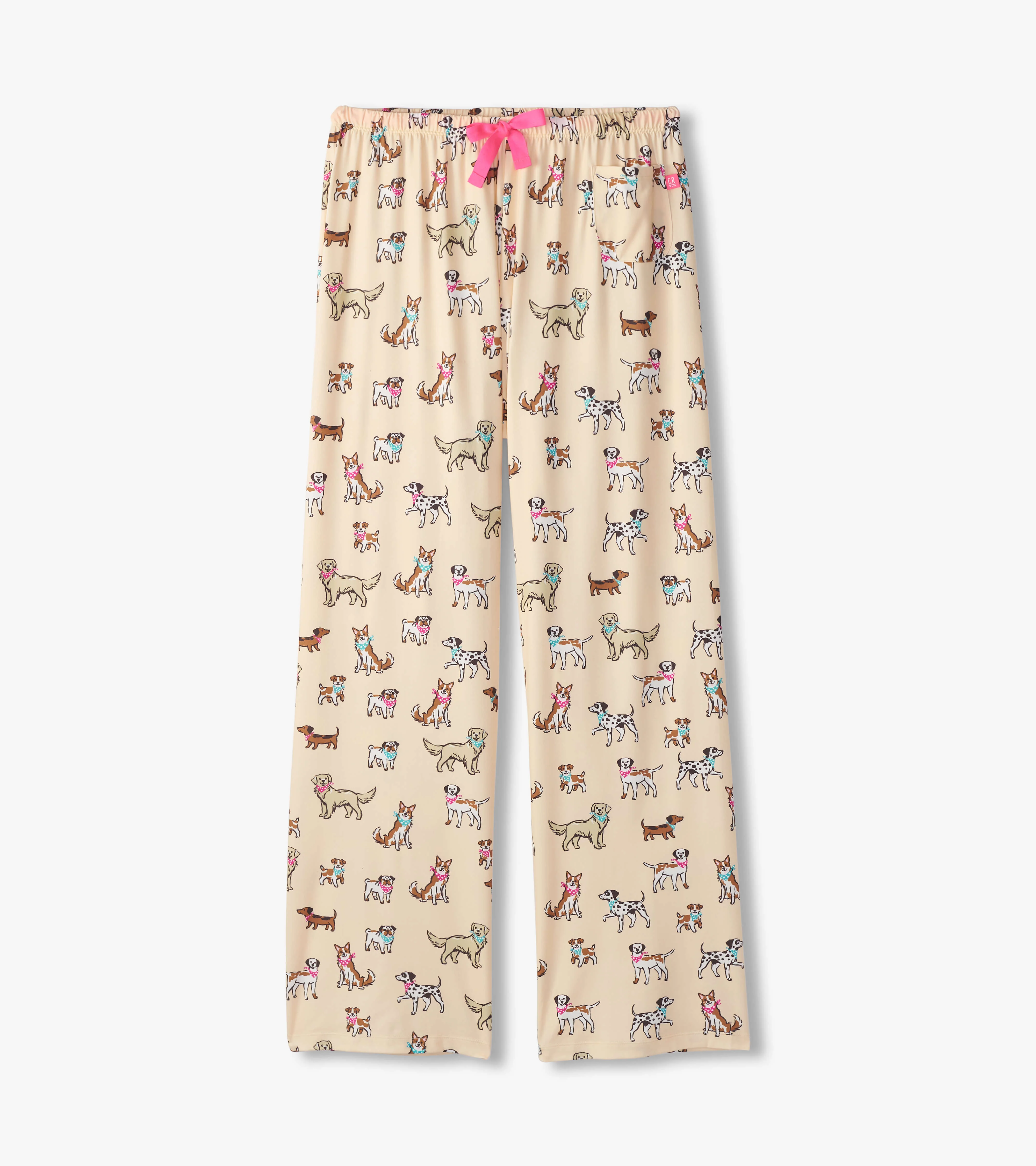 Women's Cute Pups Polyknit Pajamas Pants - Image 3