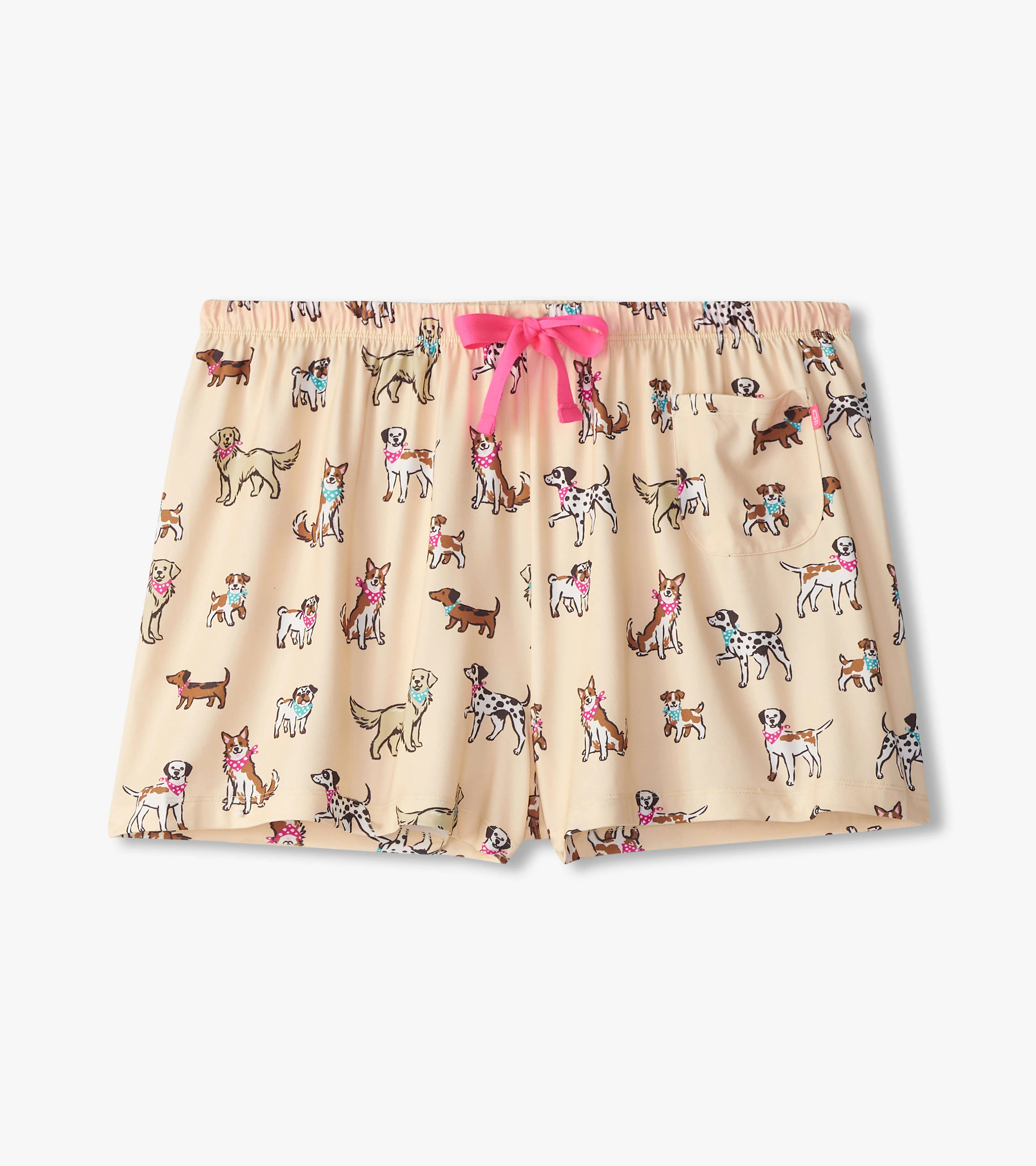Women's Cute Pups Polyknit Pajamas Shorts - Image 5
