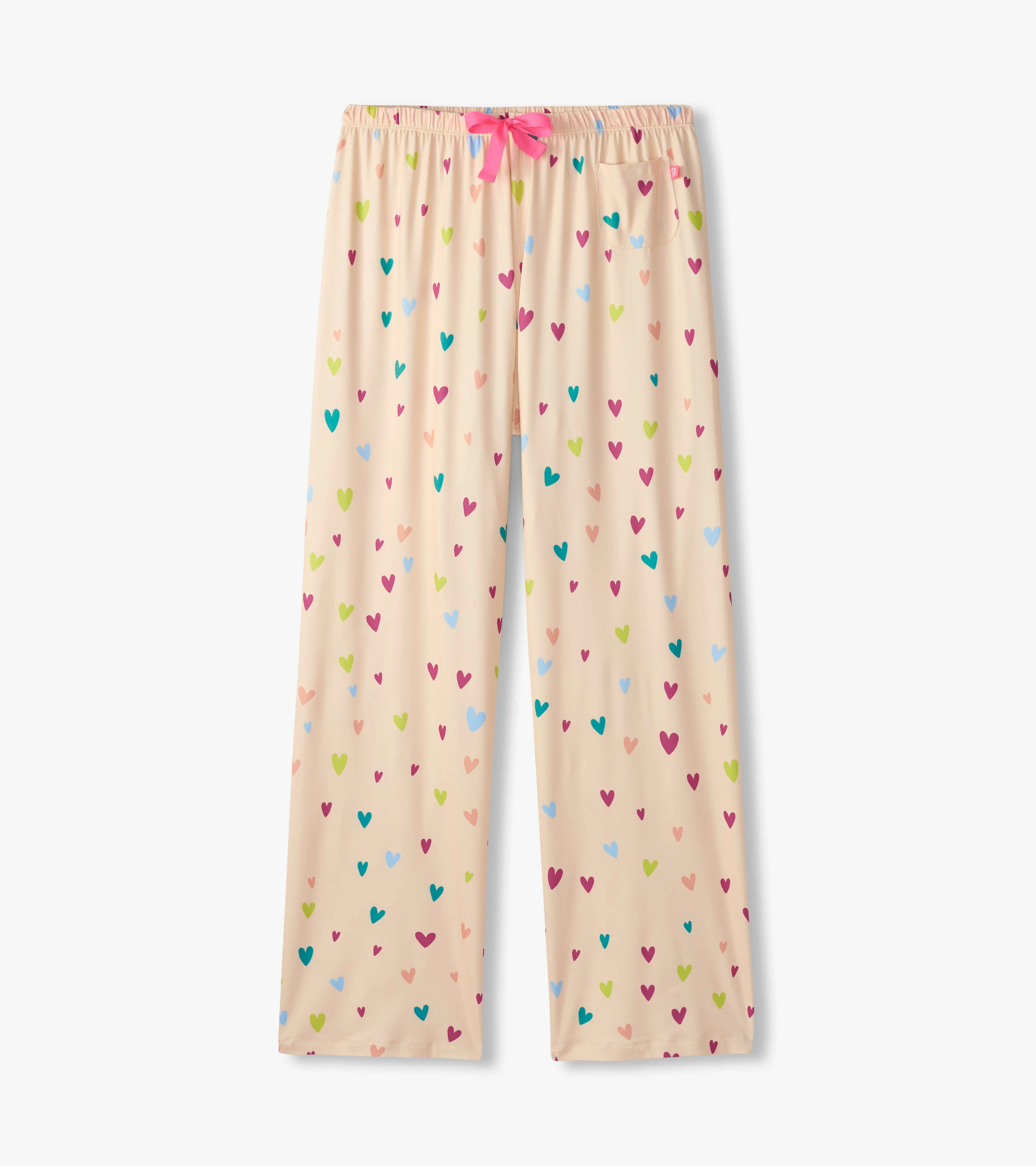 Women's Jelly Bean Hearts Polyknit Pajamas Pants - Image 5