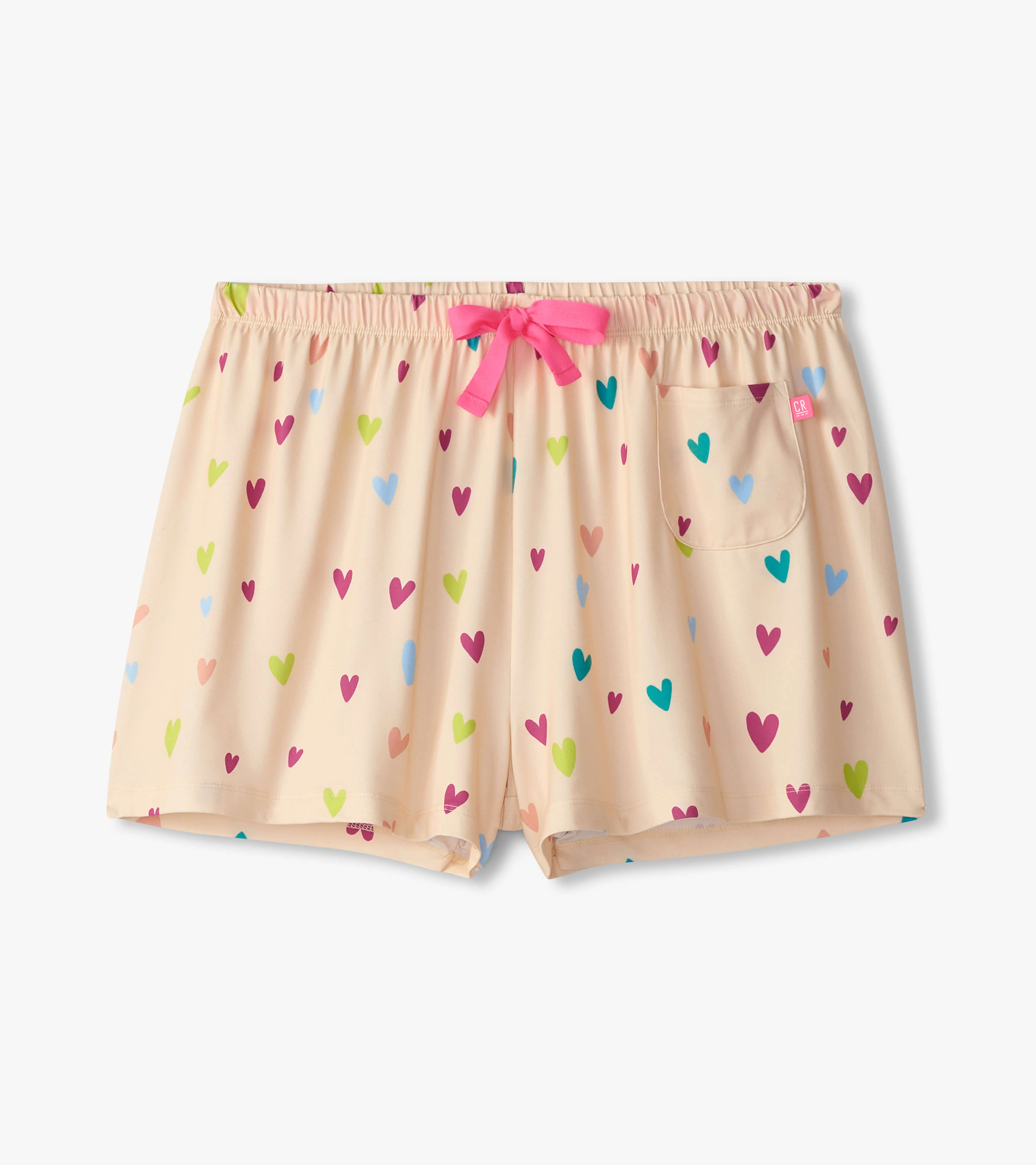 Women's Jelly Bean Hearts Polyknit Pajamas Shorts - Image 5