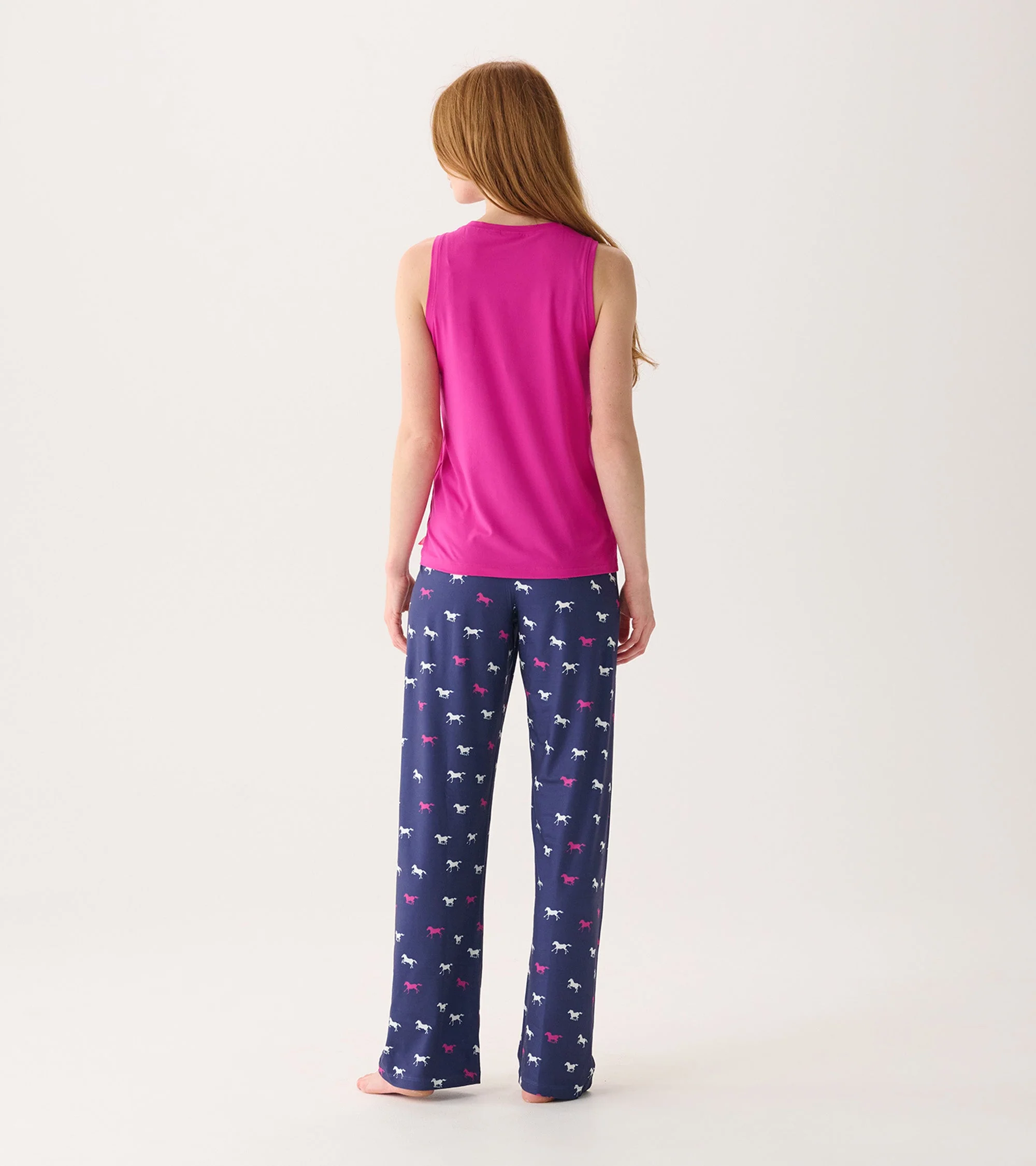 Women's Rose Violet Polyknit Scoop Neck Tank Top - Image 4
