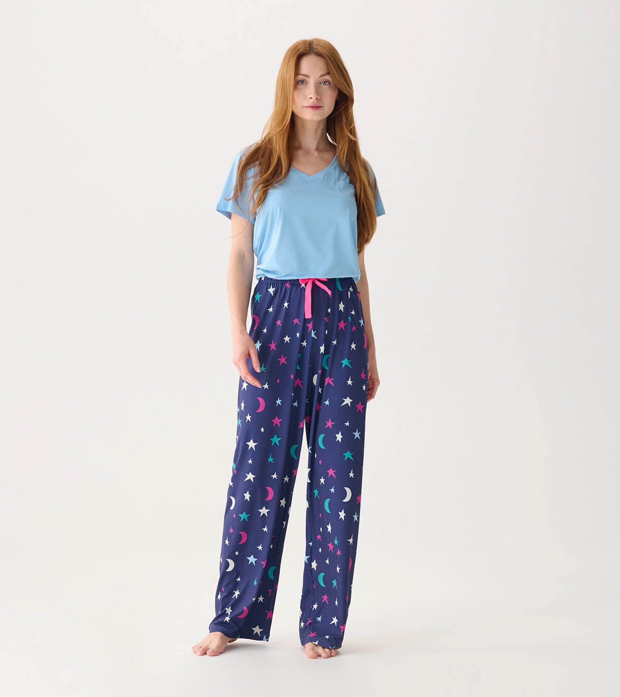 Women's Starry Night Polyknit Pajamas Pants - Image 3