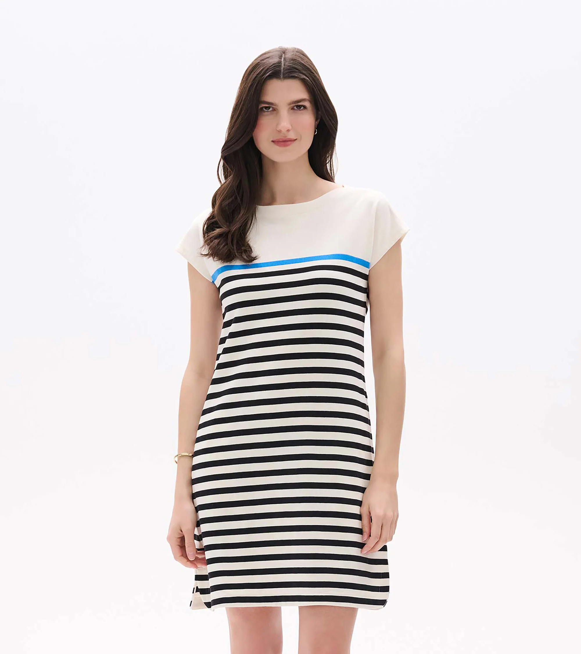 Capri Dress - Black Stripes