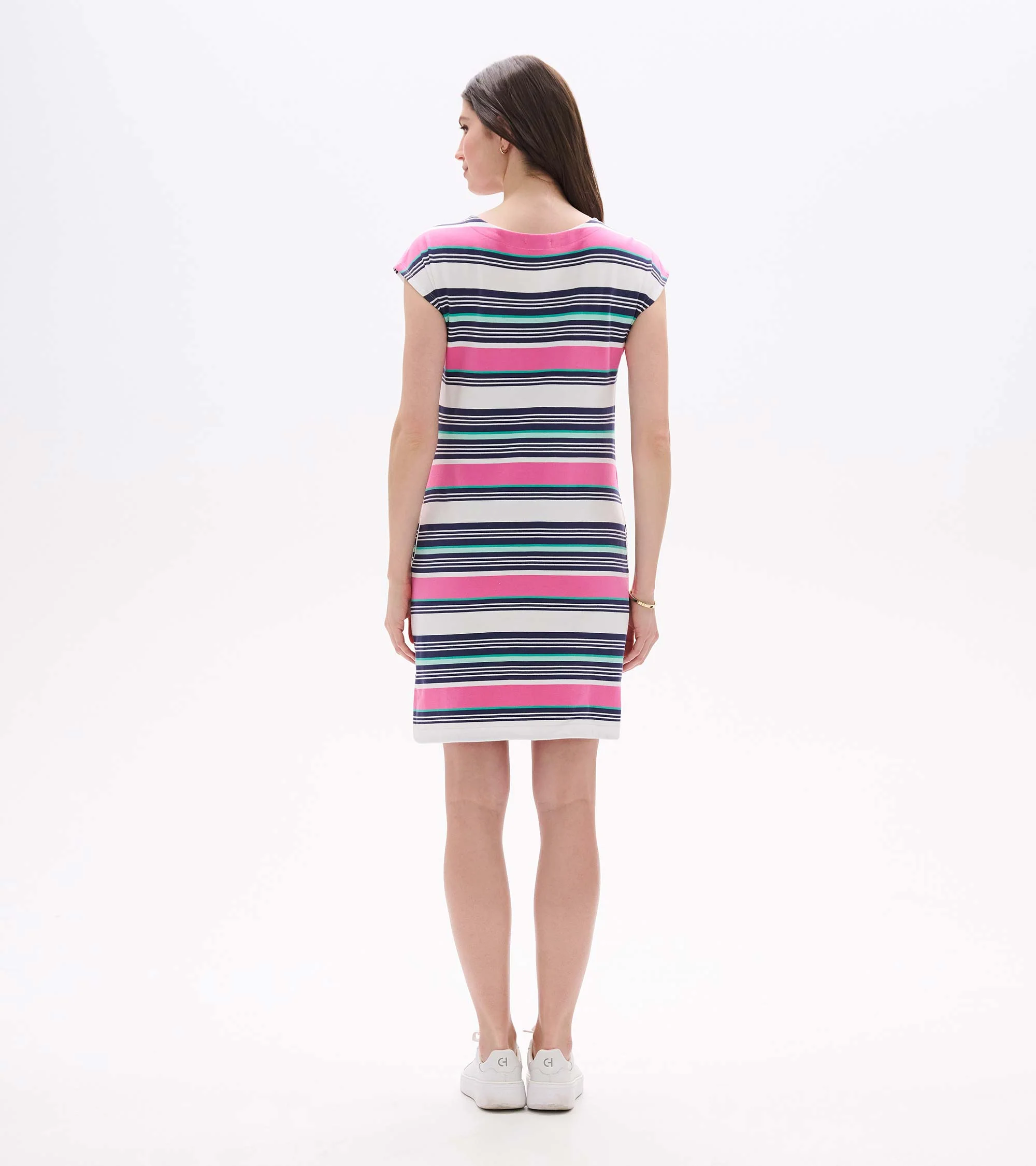 Capri Dress - Spring Rainfall Stripes - Image 4