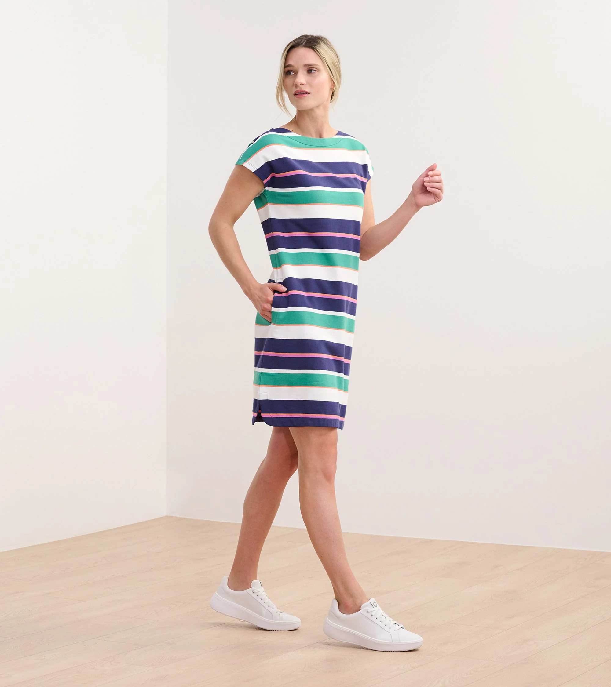 Capri Dress - Spring Sea Stripes - Image 5