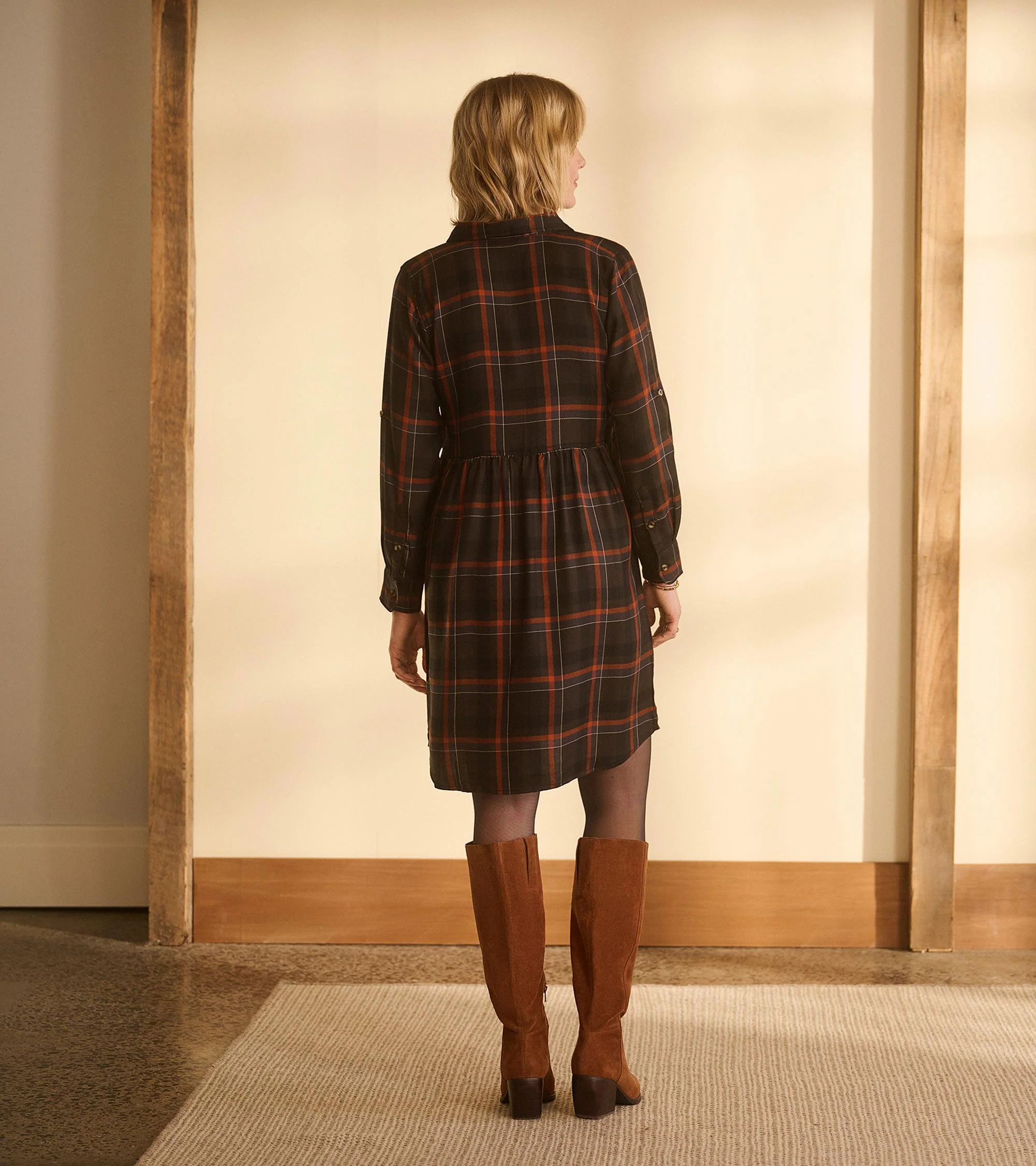 Cara Shirt Dress - Autumn Plaid - Image 6