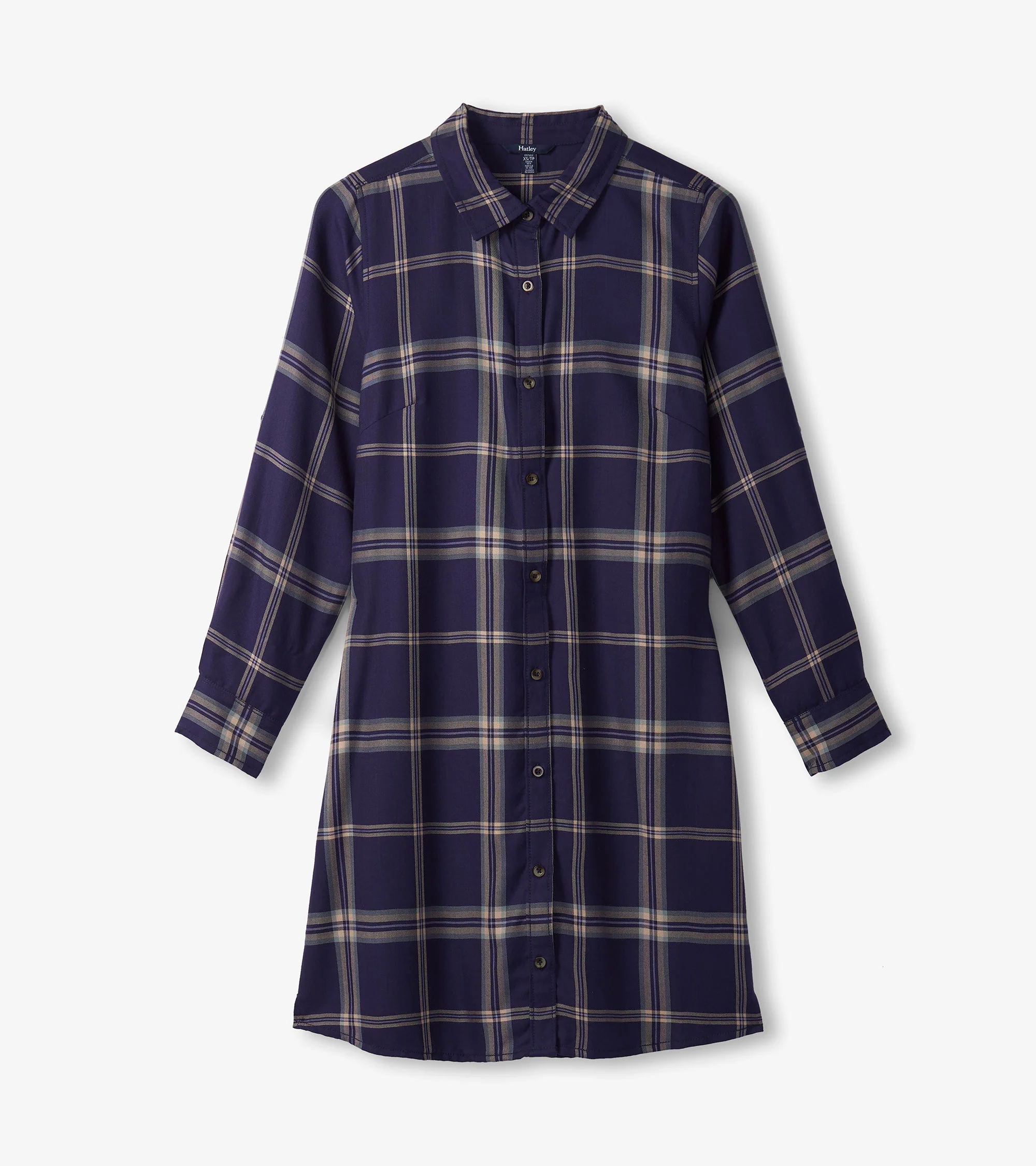 Cara Shirt Dress - Heirloom Navy Plaid - Image 2
