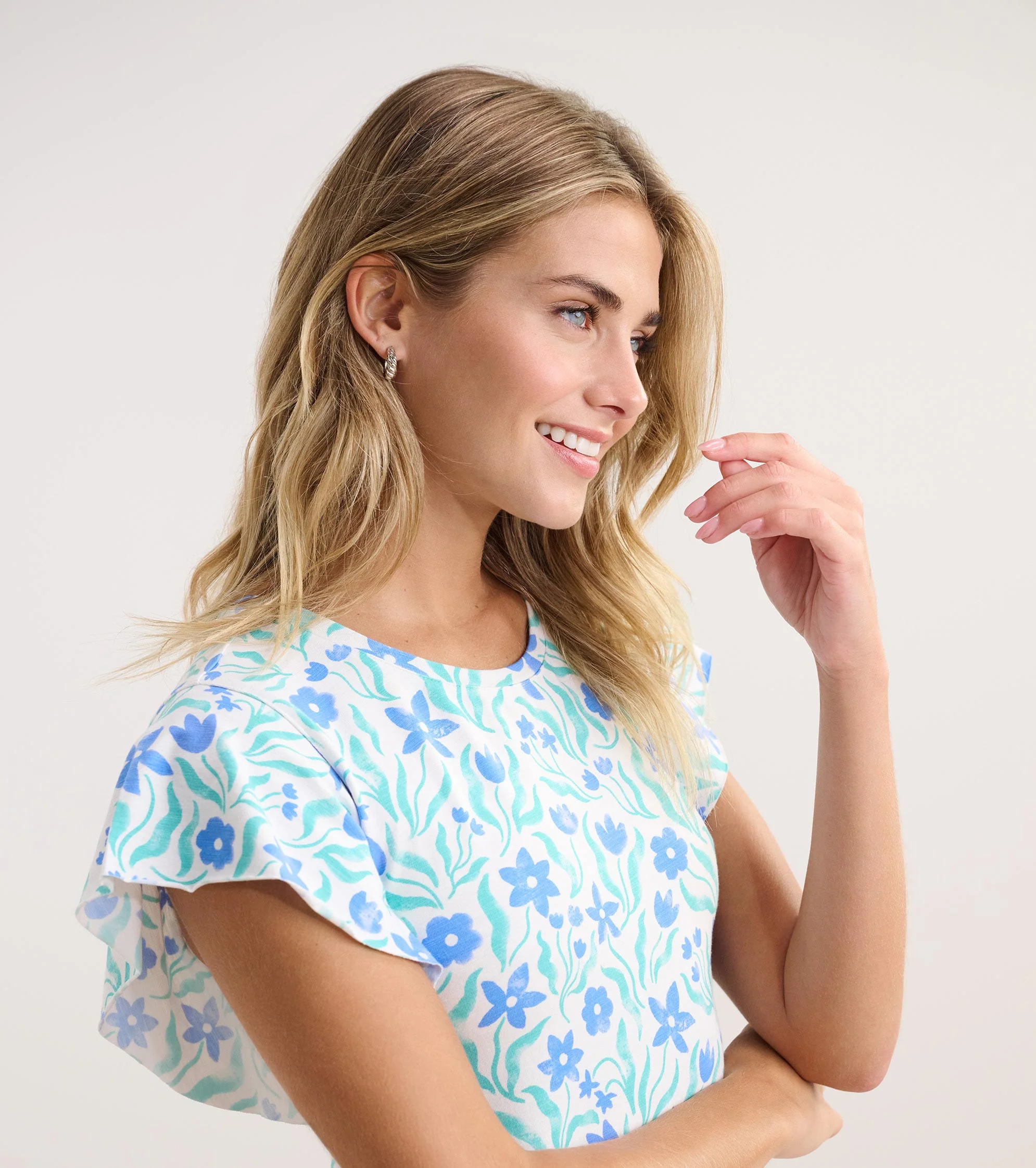 Carlie Dress - Painted Flowers - Image 2