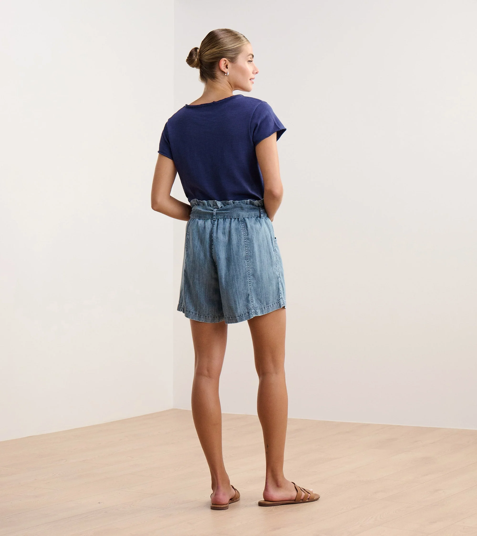 Cassie Shorts - Blue Acid Wash - Image 4