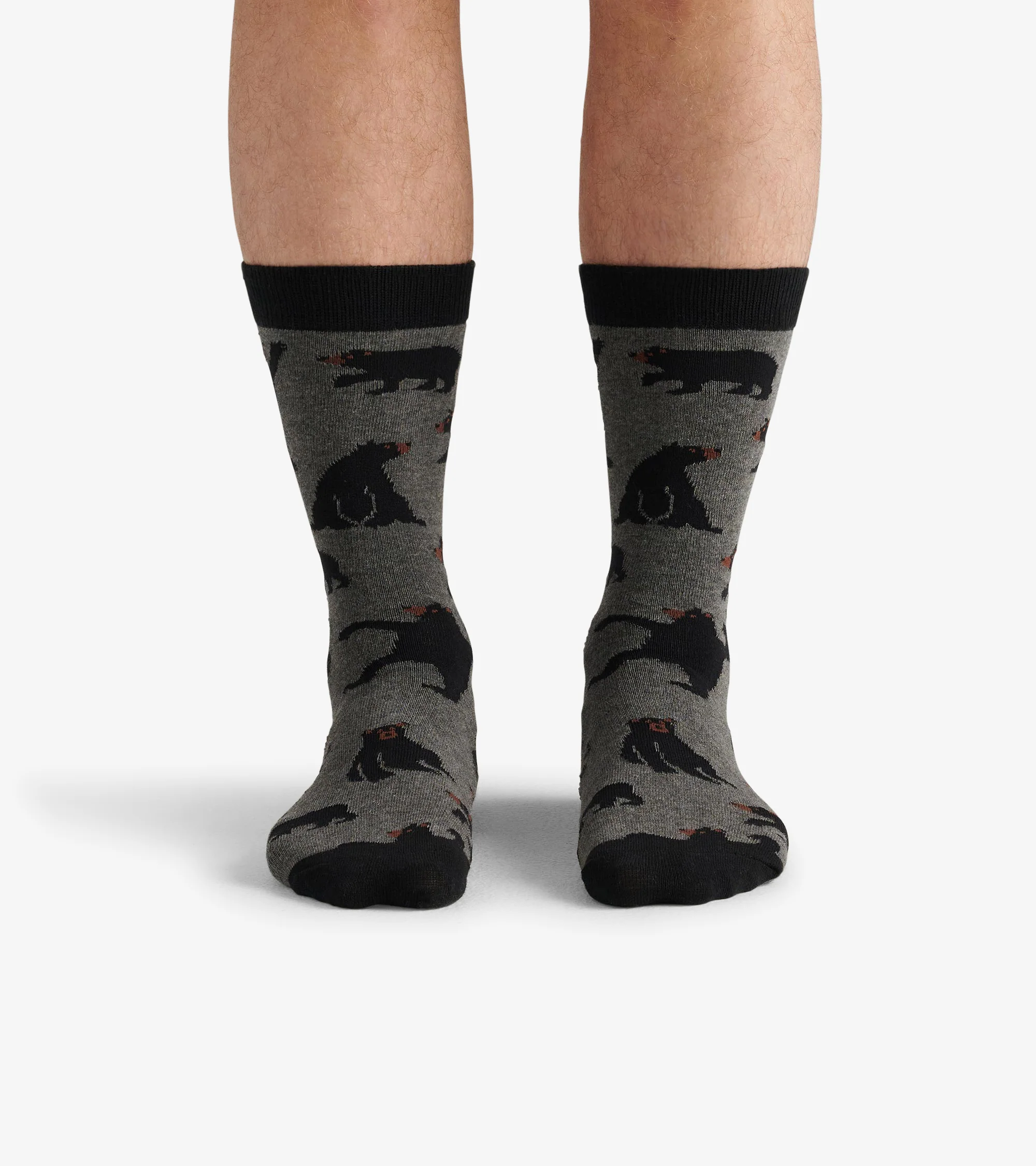 Charcoal Bears Men's Crew Socks - Image 3