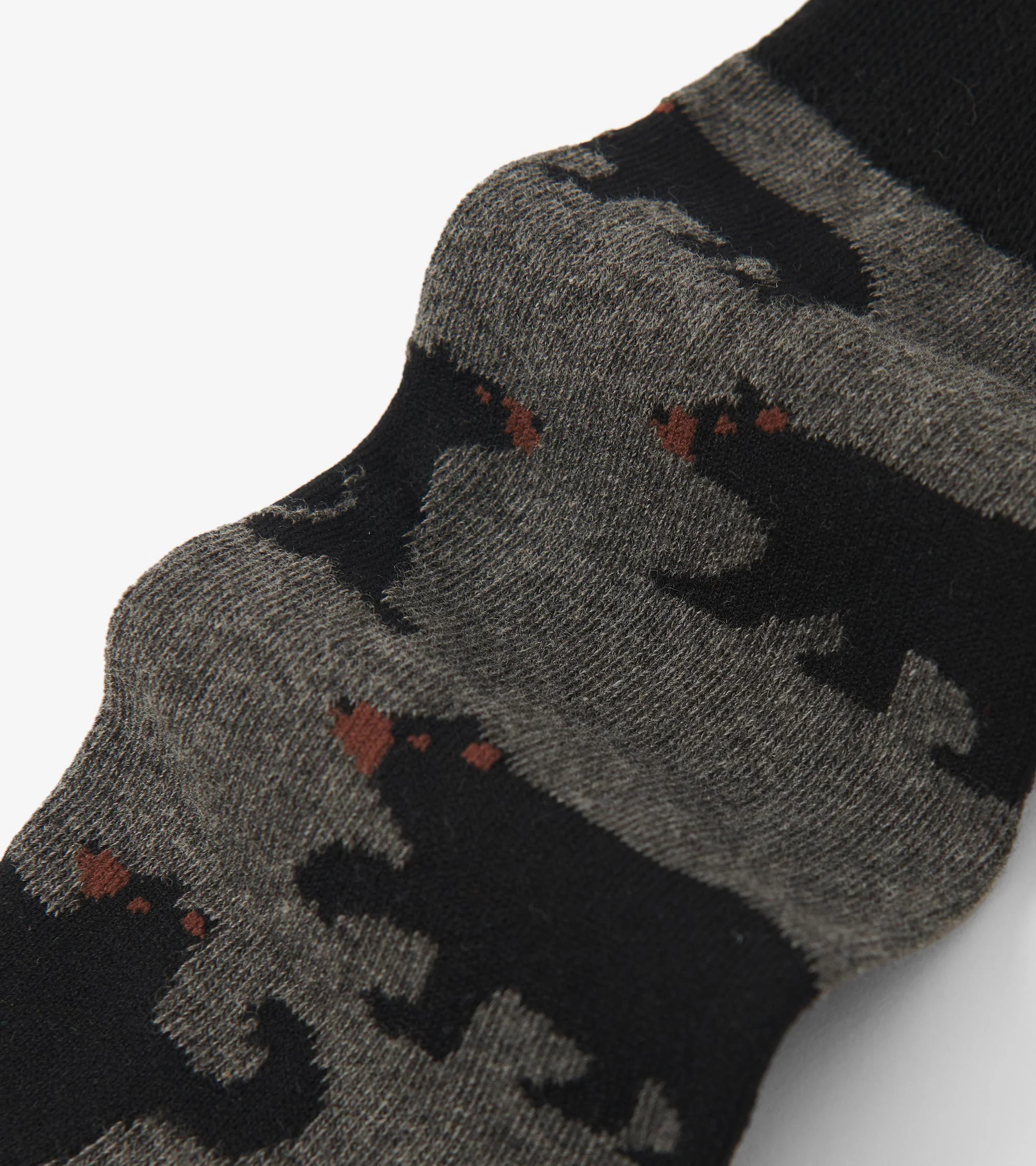 Charcoal Bears Men's Crew Socks - Image 4