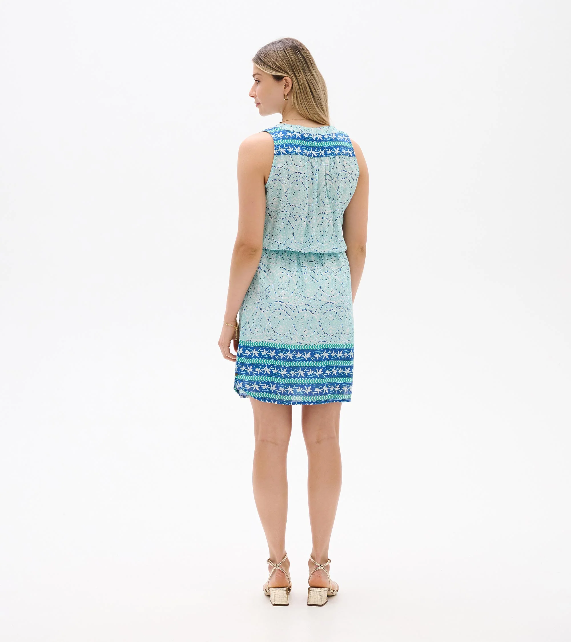 Chloe Dress - Beach Glass Ikat - Image 5