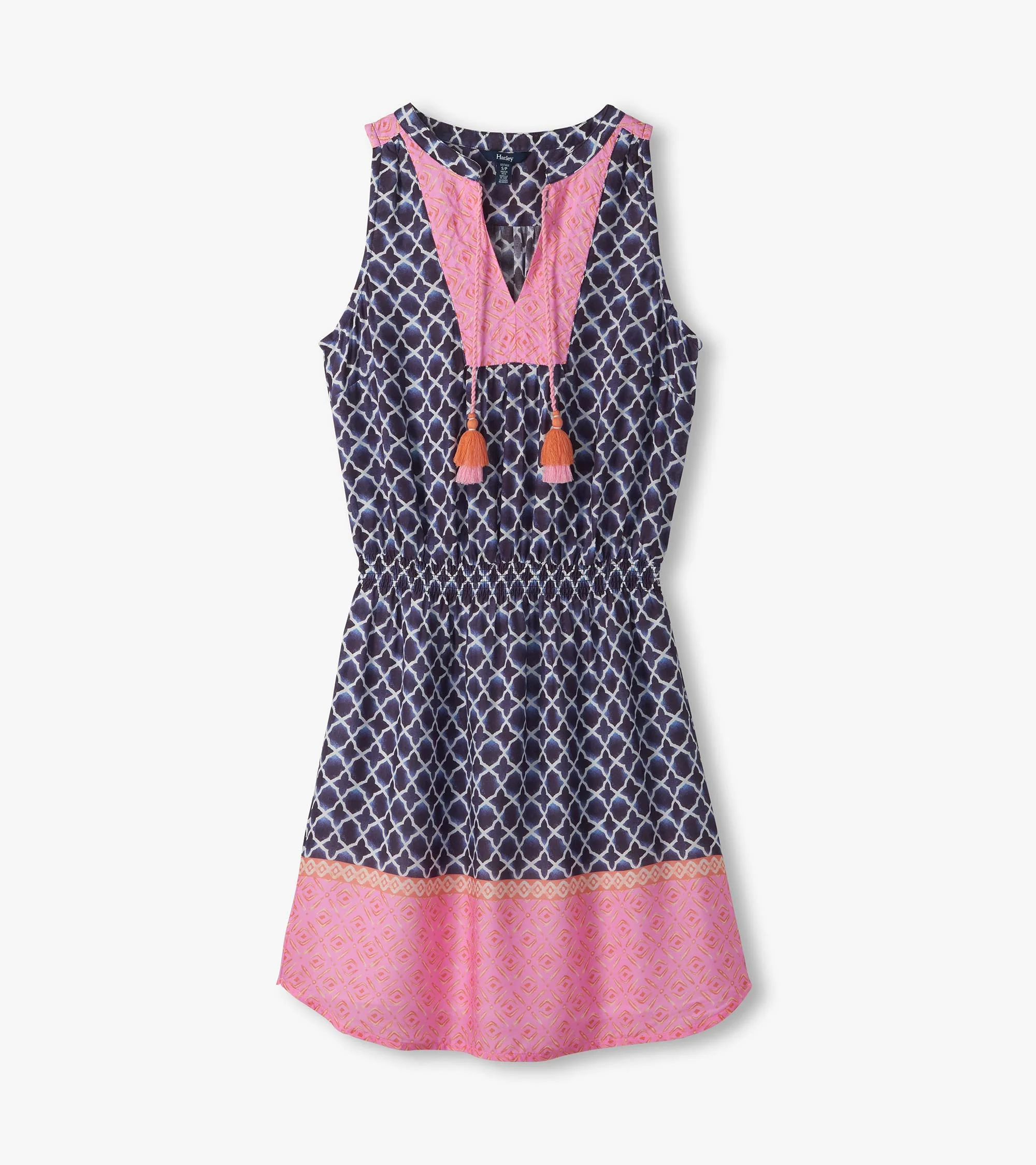 Chloe Dress - Navy Medalion - Image 2