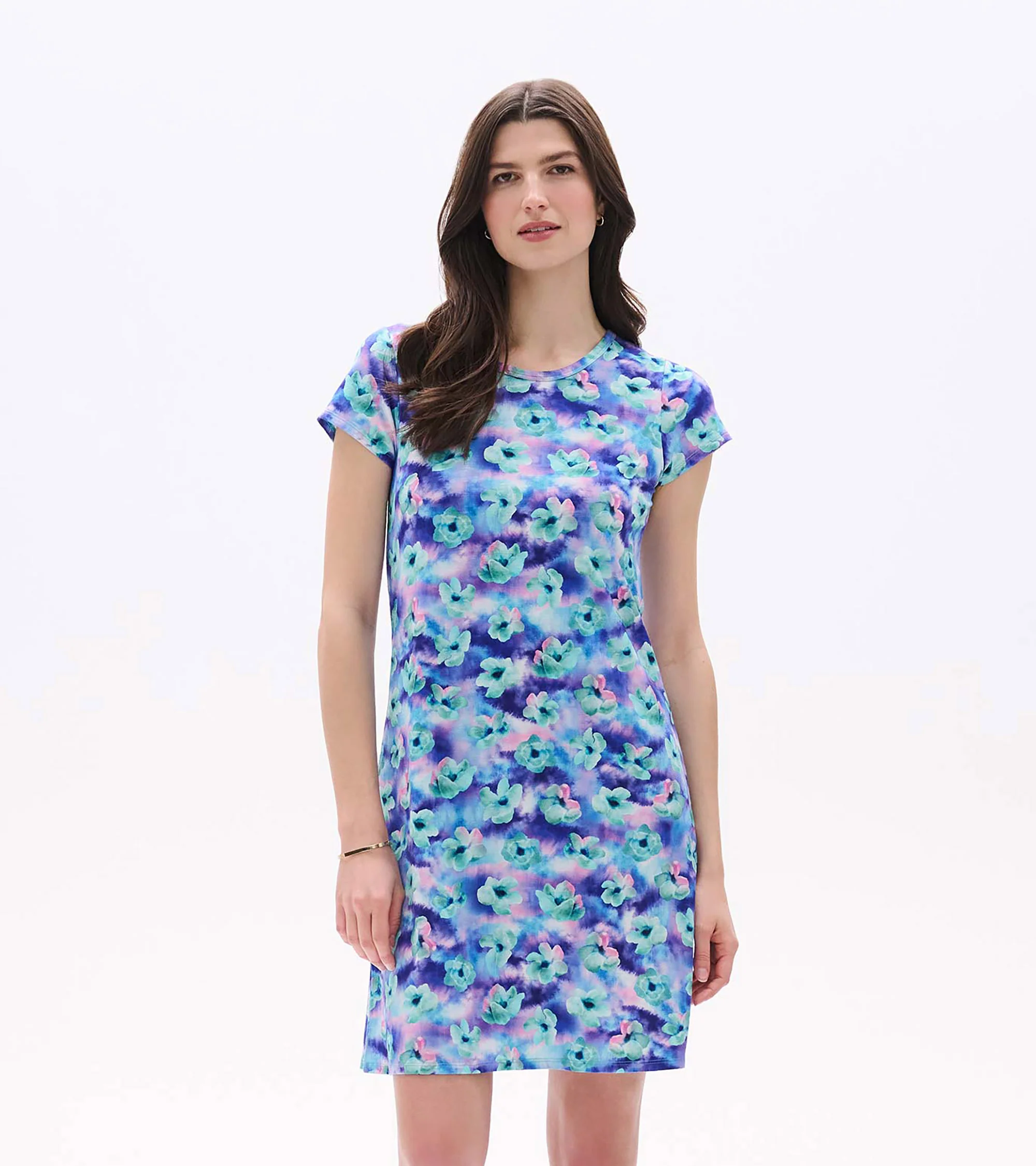 Cici A-Line Dress - Floating Flowers