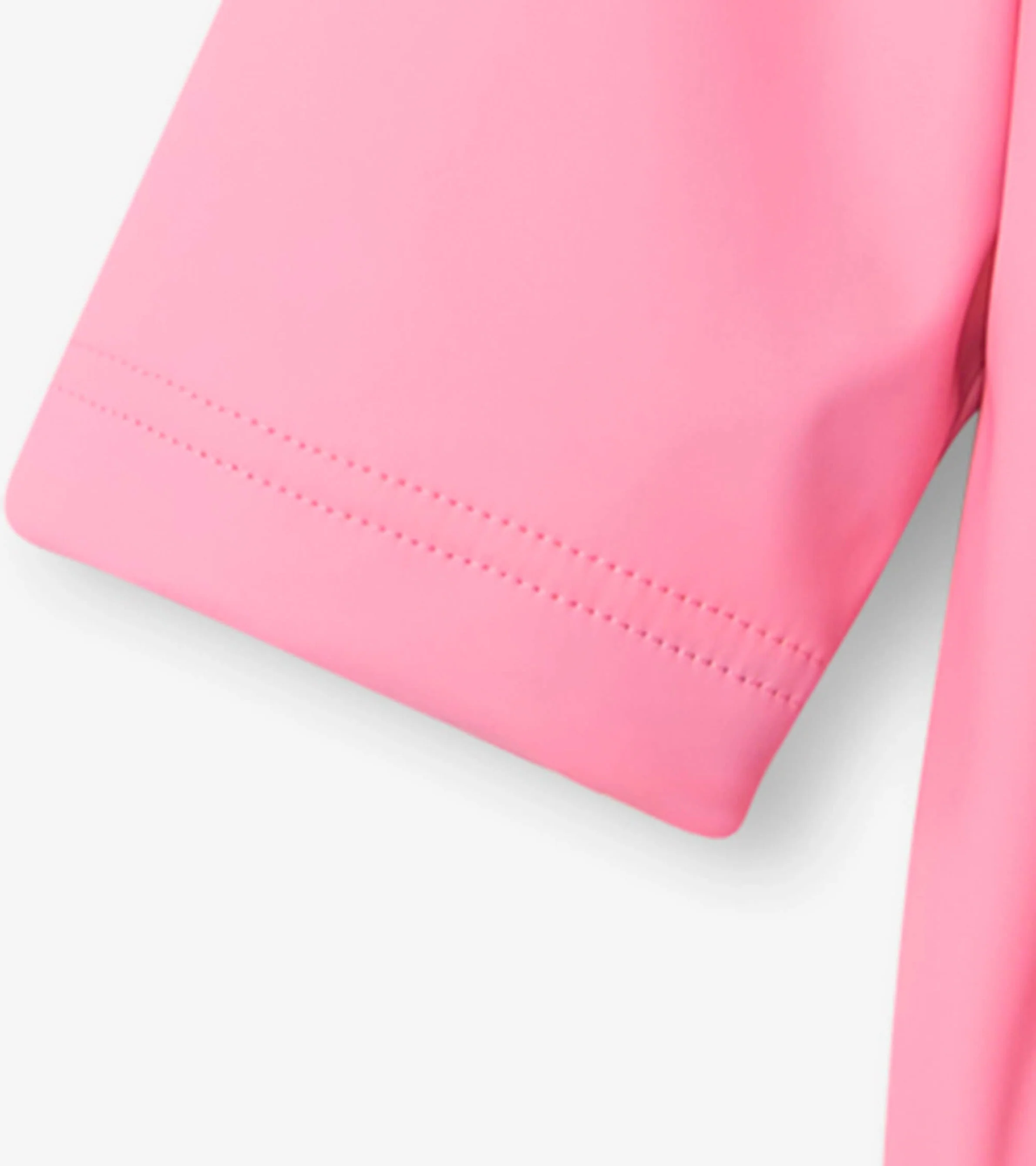Girls Classic Pink Zip-Up Rain Jacket - Image 7