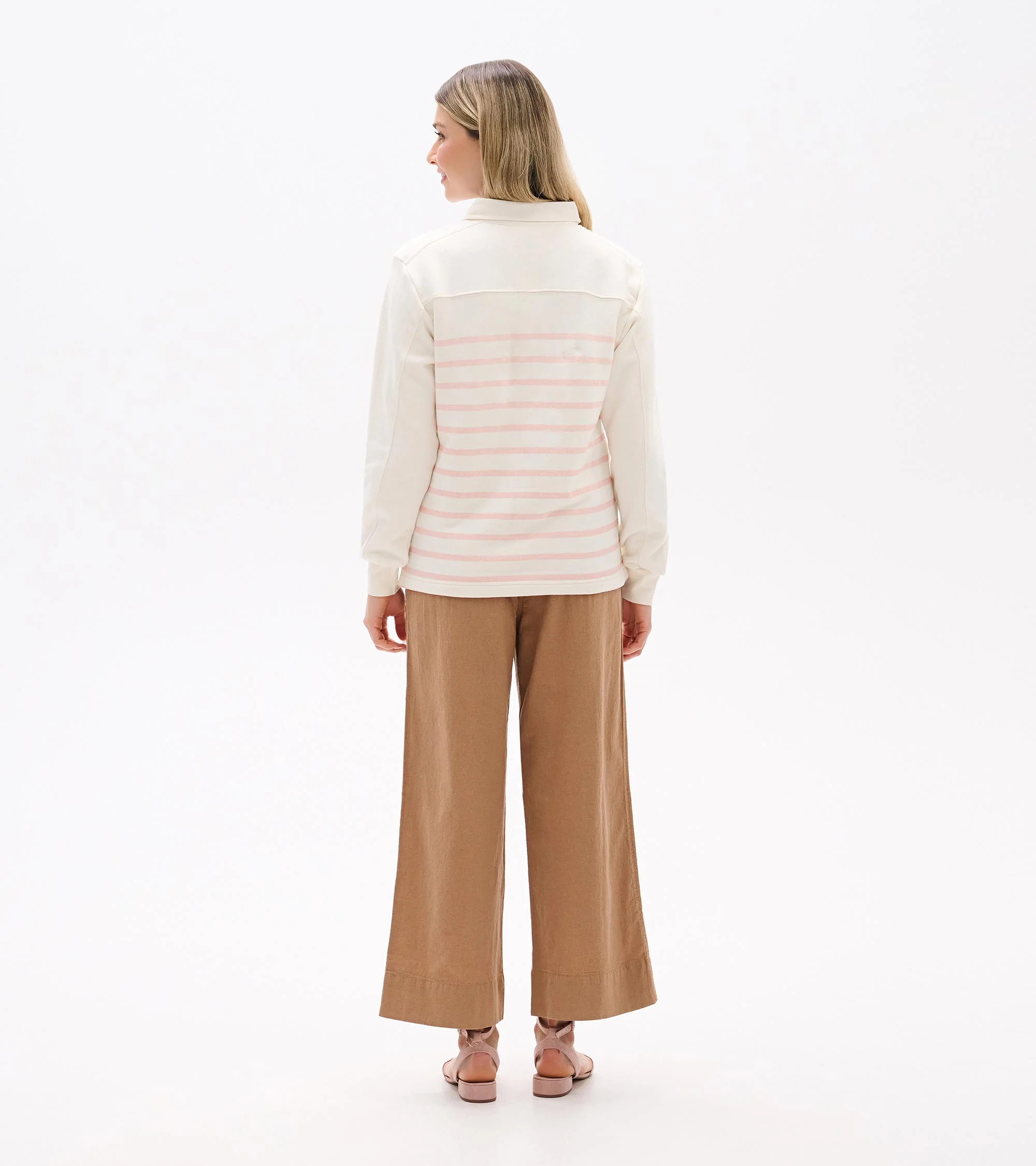 Coco Polo Top - Pink Stripes - Image 4