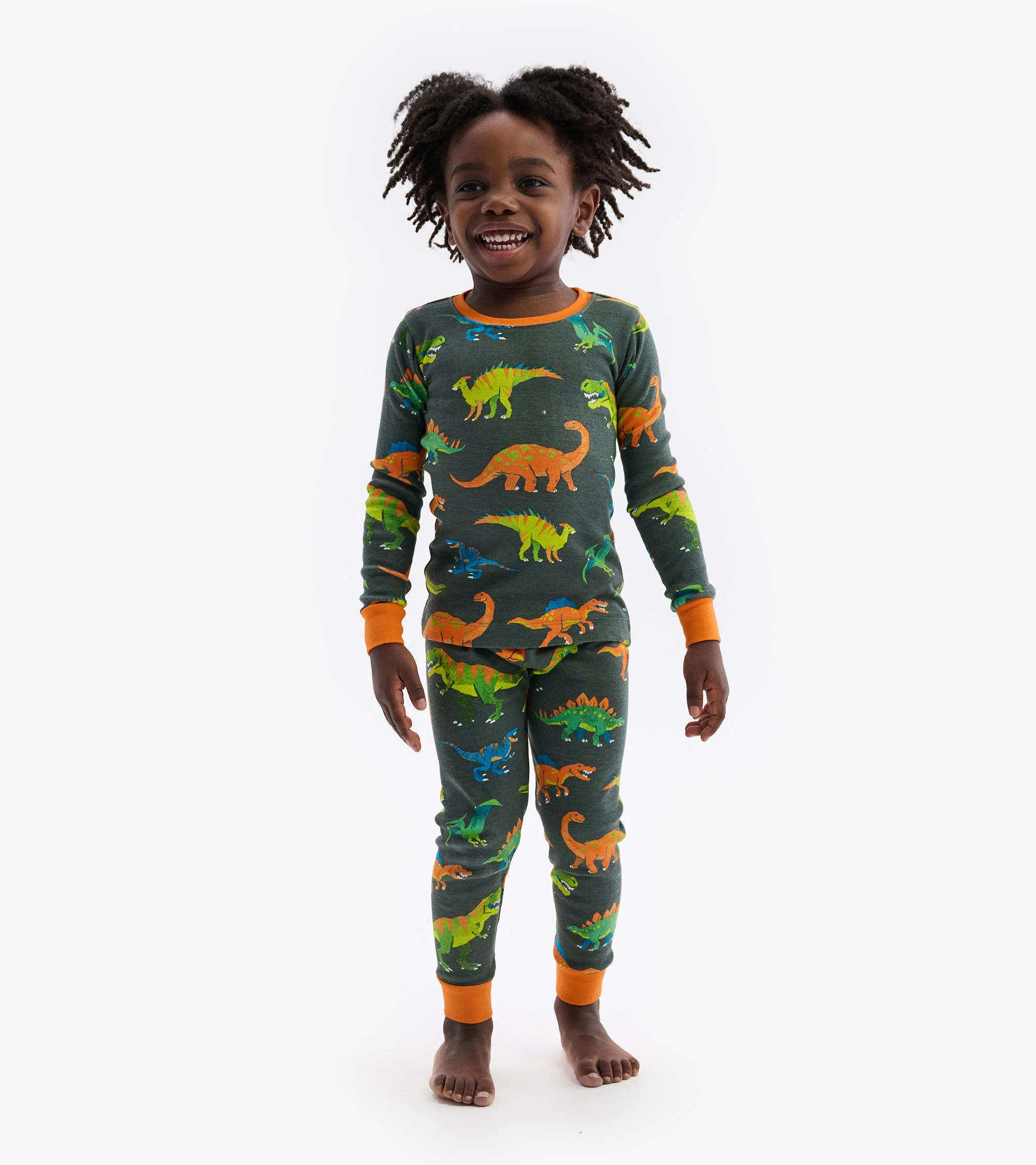 Colourblock Dino Pajama Set - Image 2