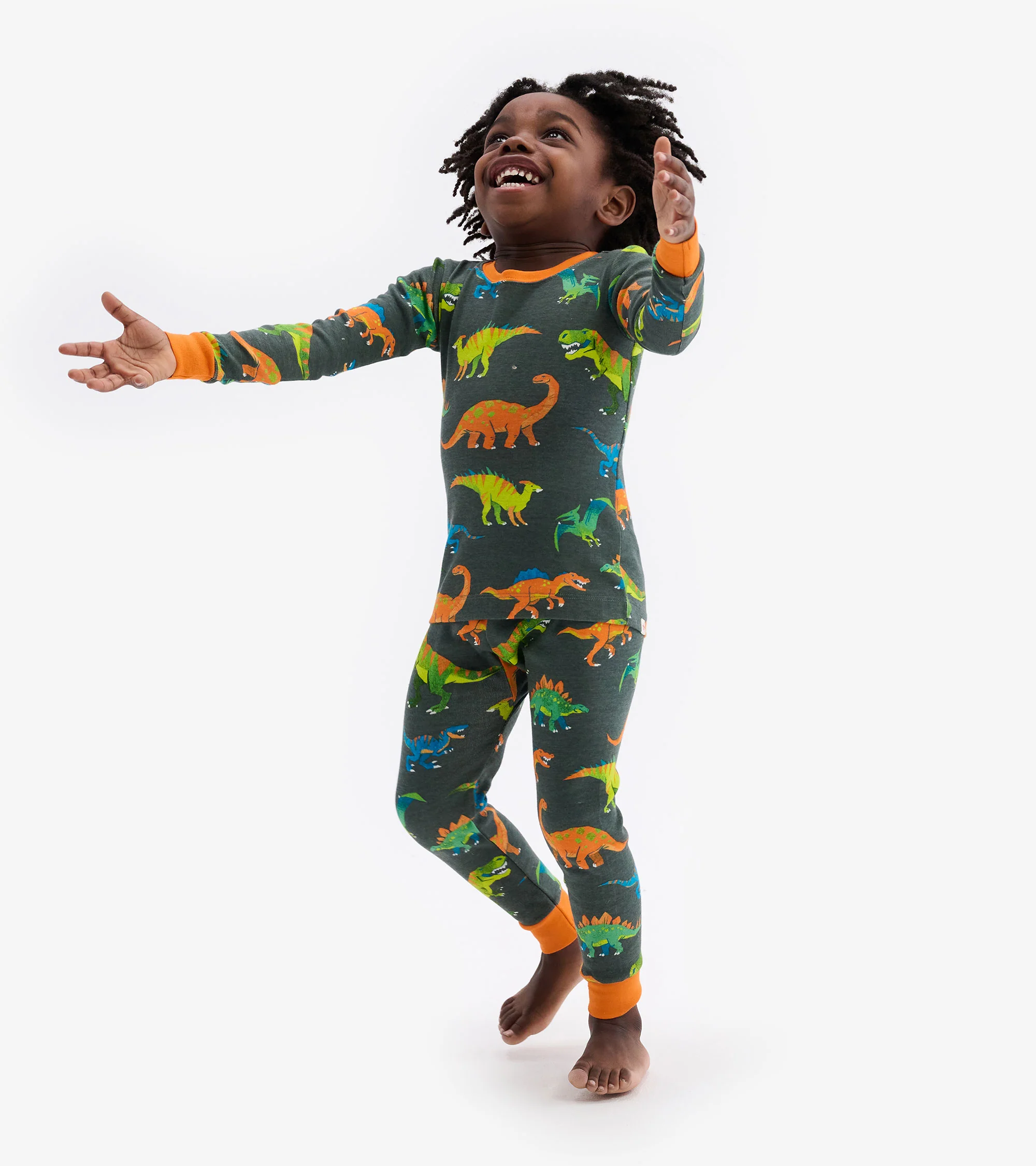 Colourblock Dino Pajama Set - Image 3