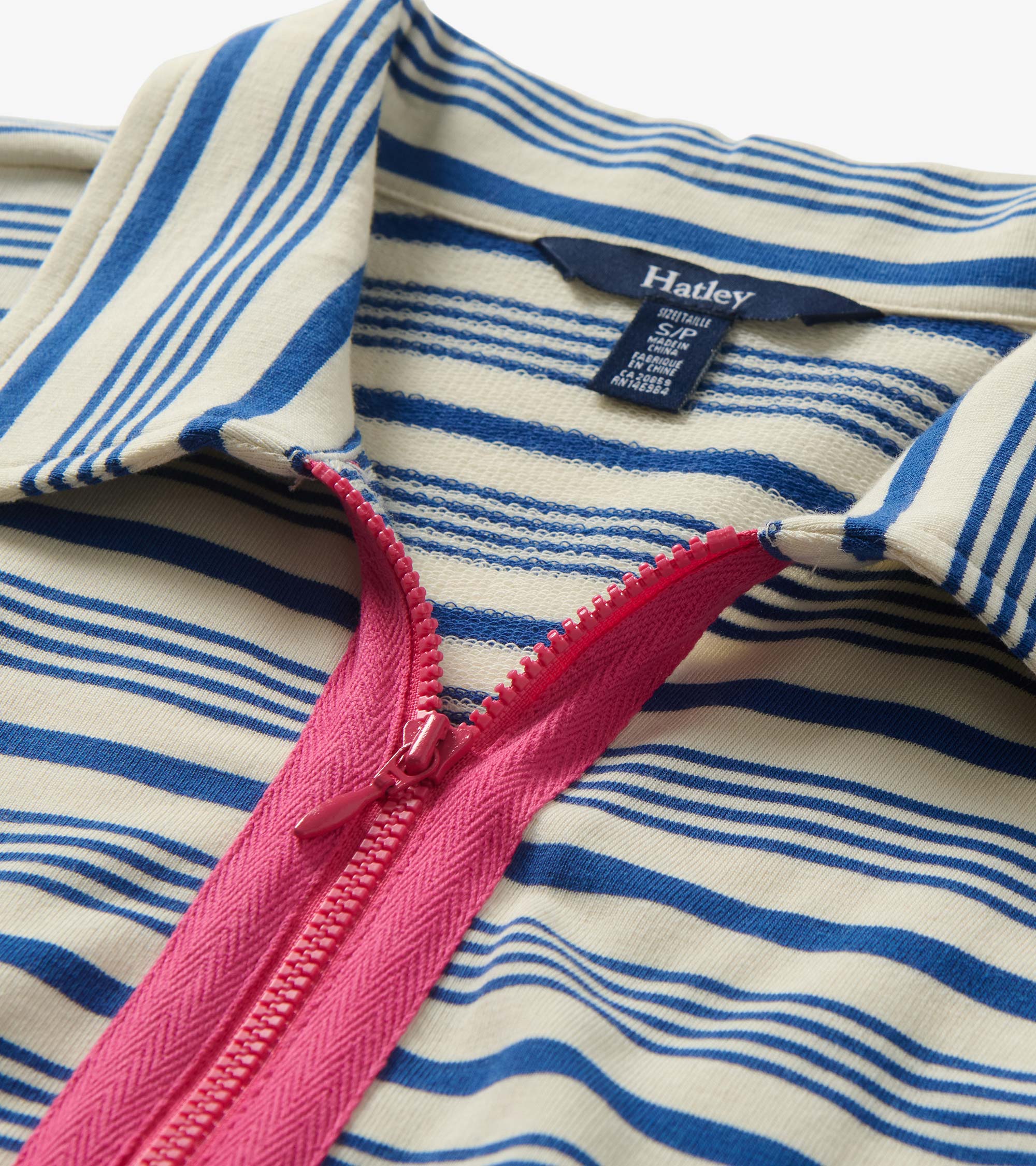 Contrast Zip Maxi Dress - Limoges Stripes - Image 6
