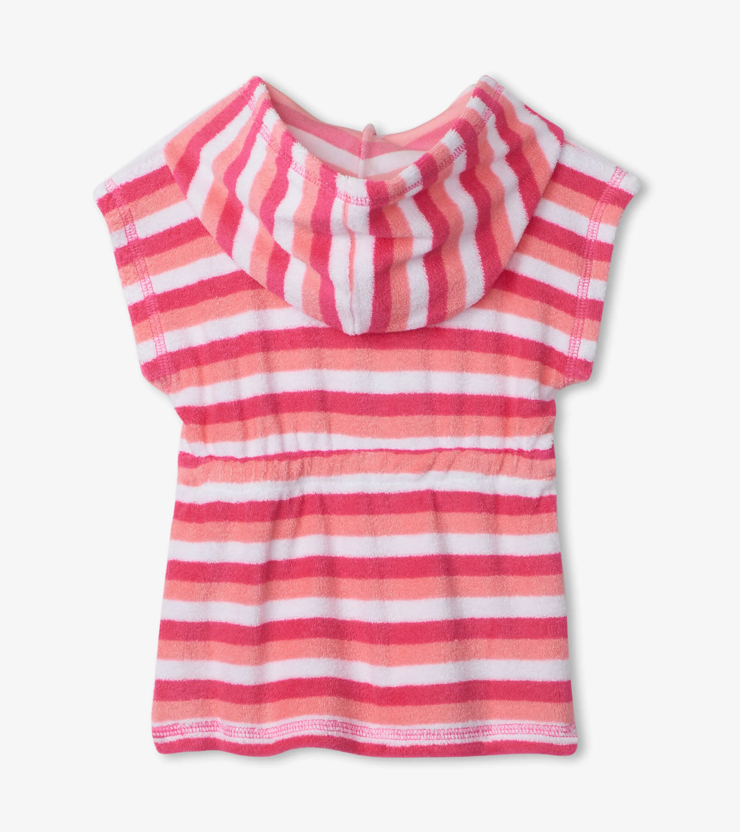 Cotton Candy Stripes Baby Hooded Terry Cover Up - Image 2
