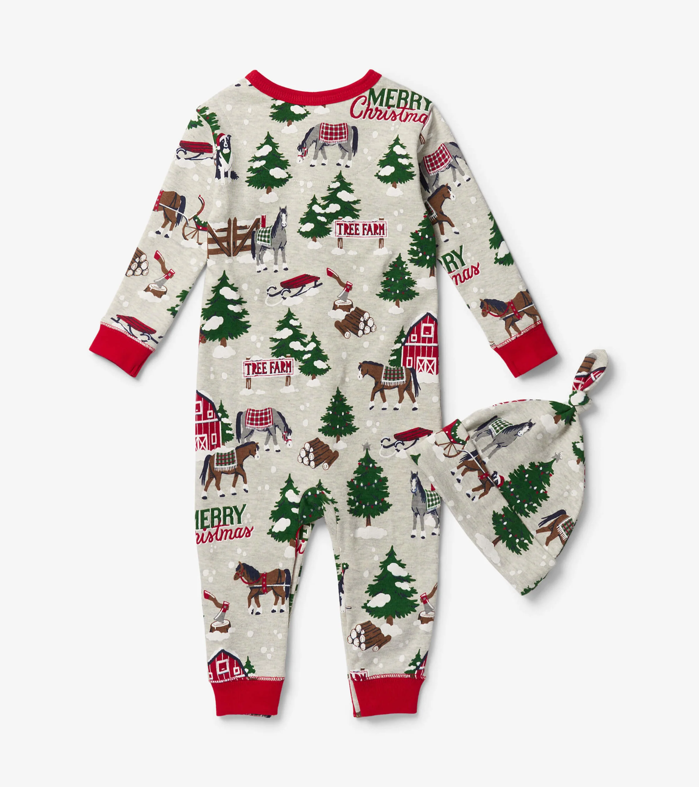 Baby Country Christmas Sleeper & Hat - Image 2
