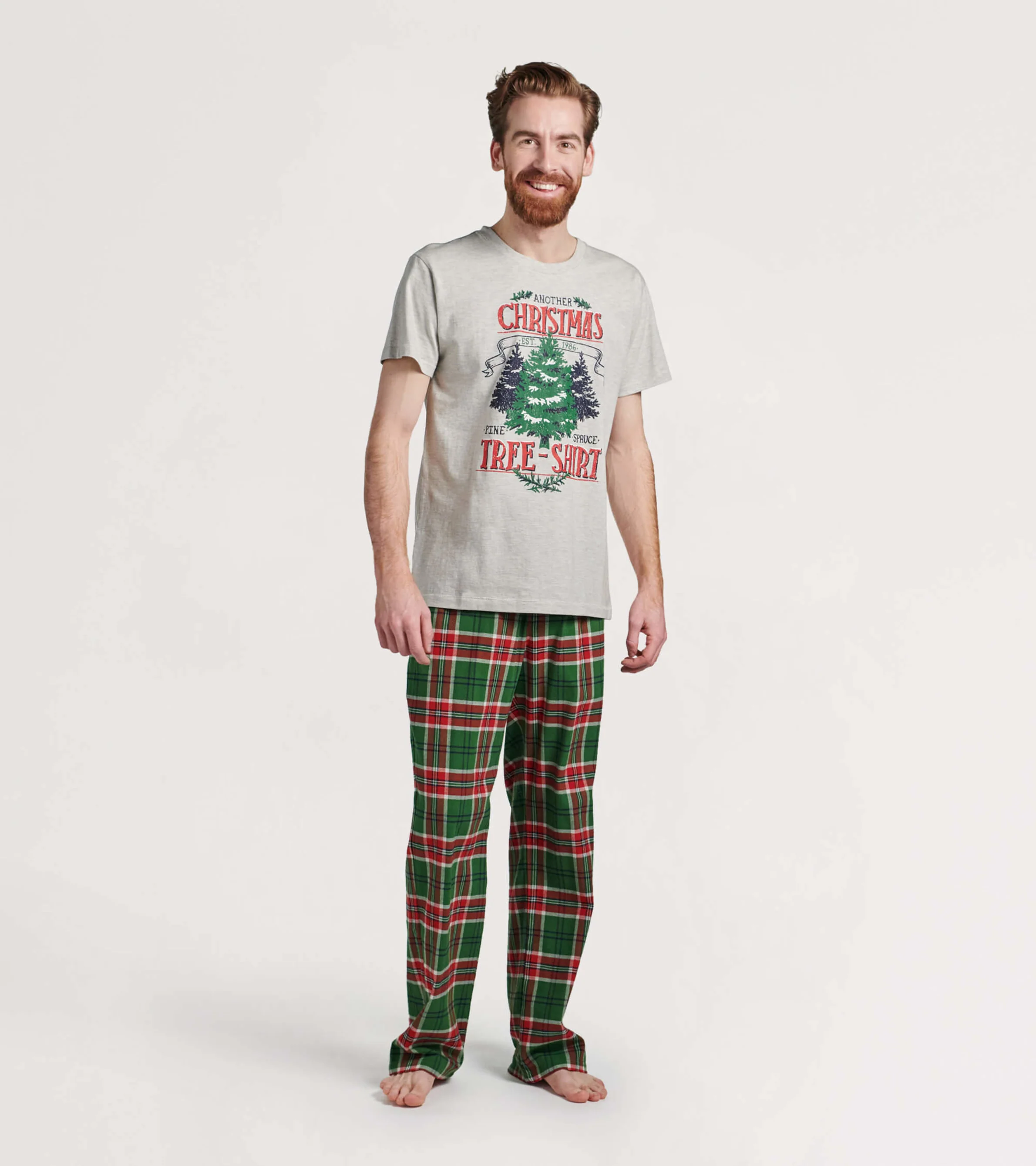 Men's Country Christmas Plaid Flannel Pajama Pants - Image 2