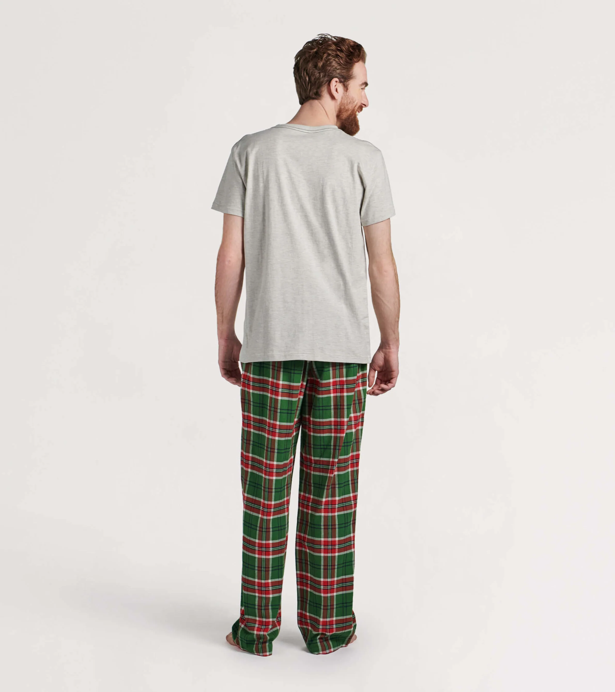 Men's Country Christmas Plaid Flannel Pajama Pants - Image 3