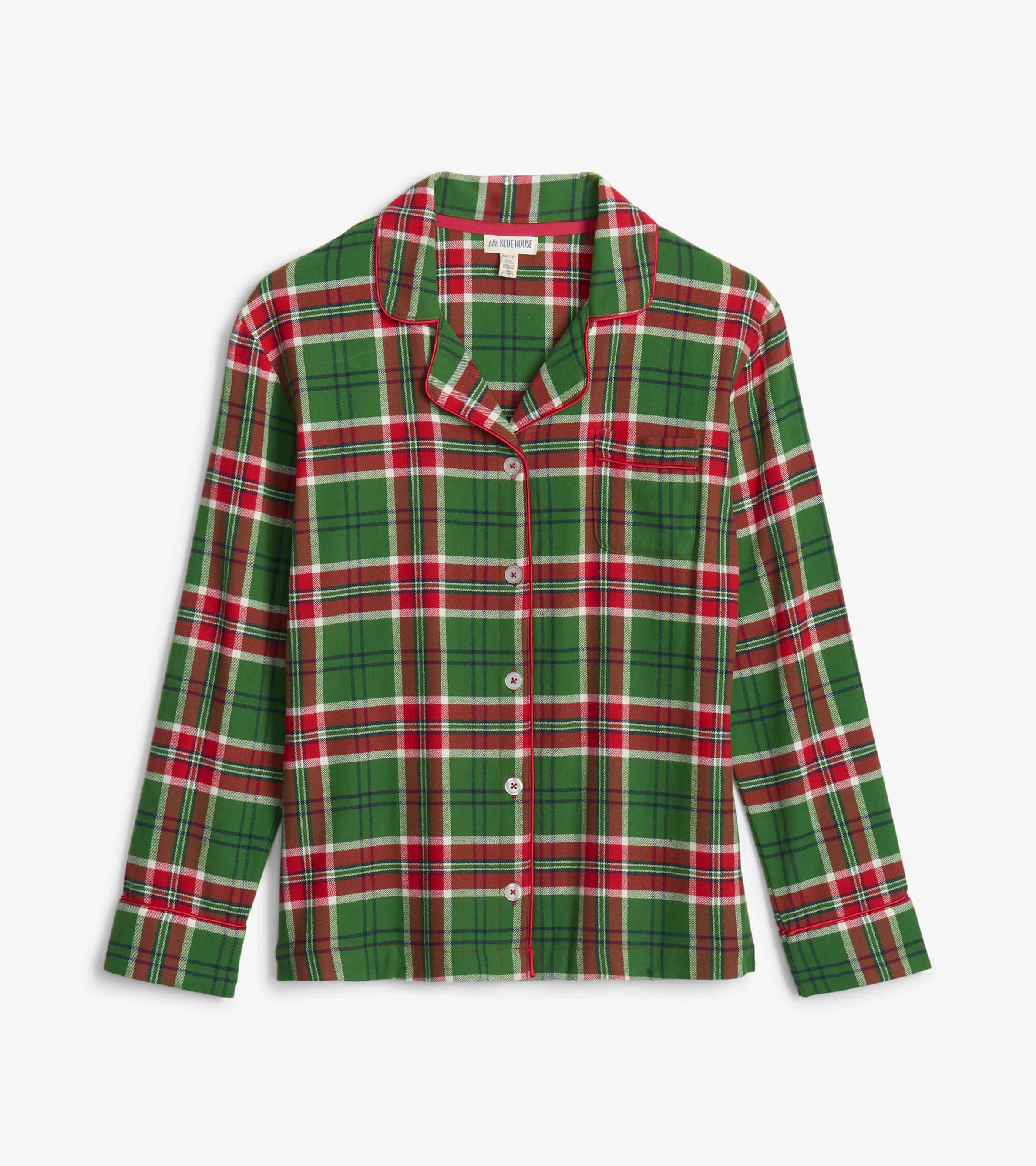 Women's Country Christmas Plaid Flannel Pajama Set - Image 4