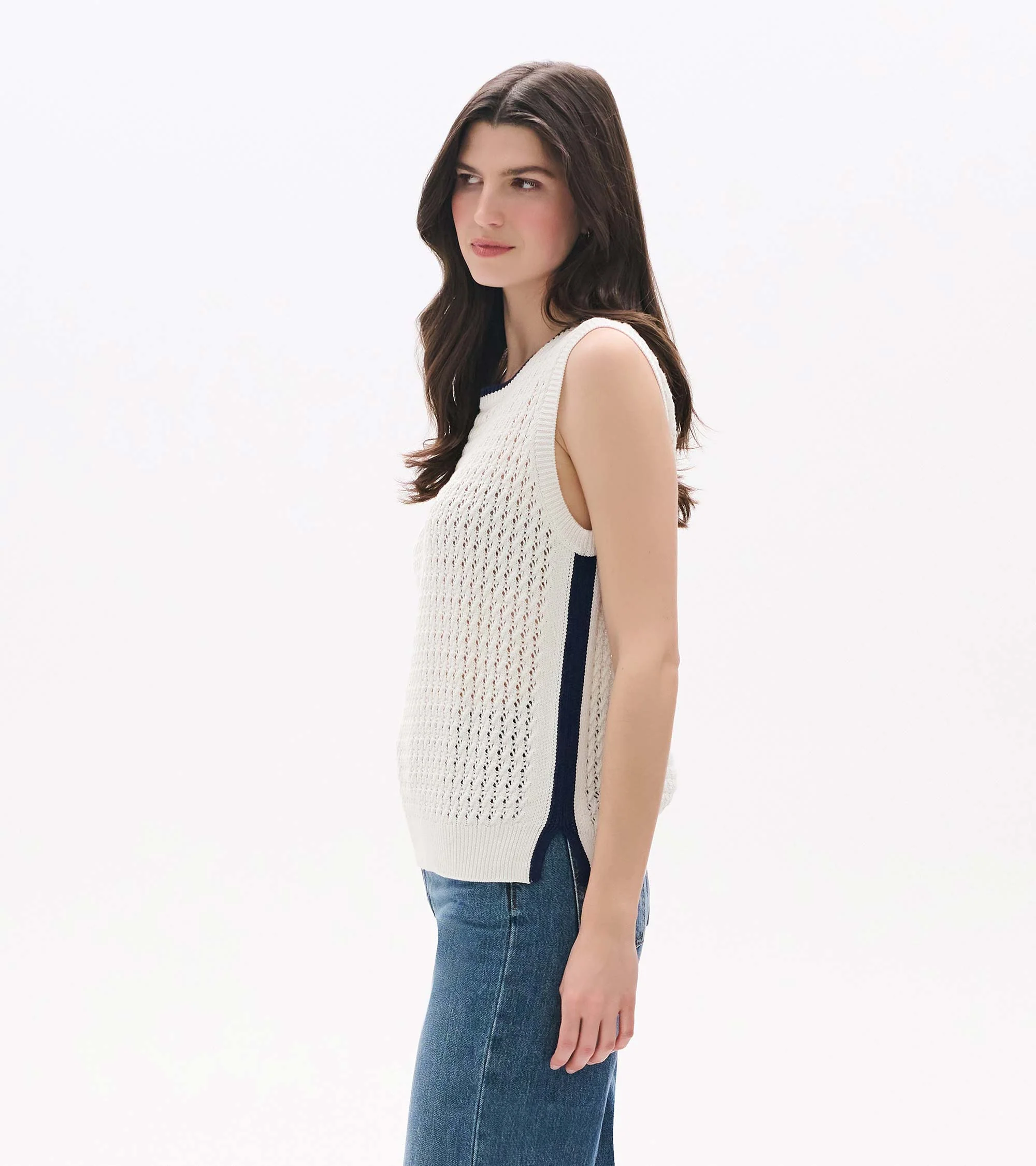 Cruz Knit Tank - White - Image 3