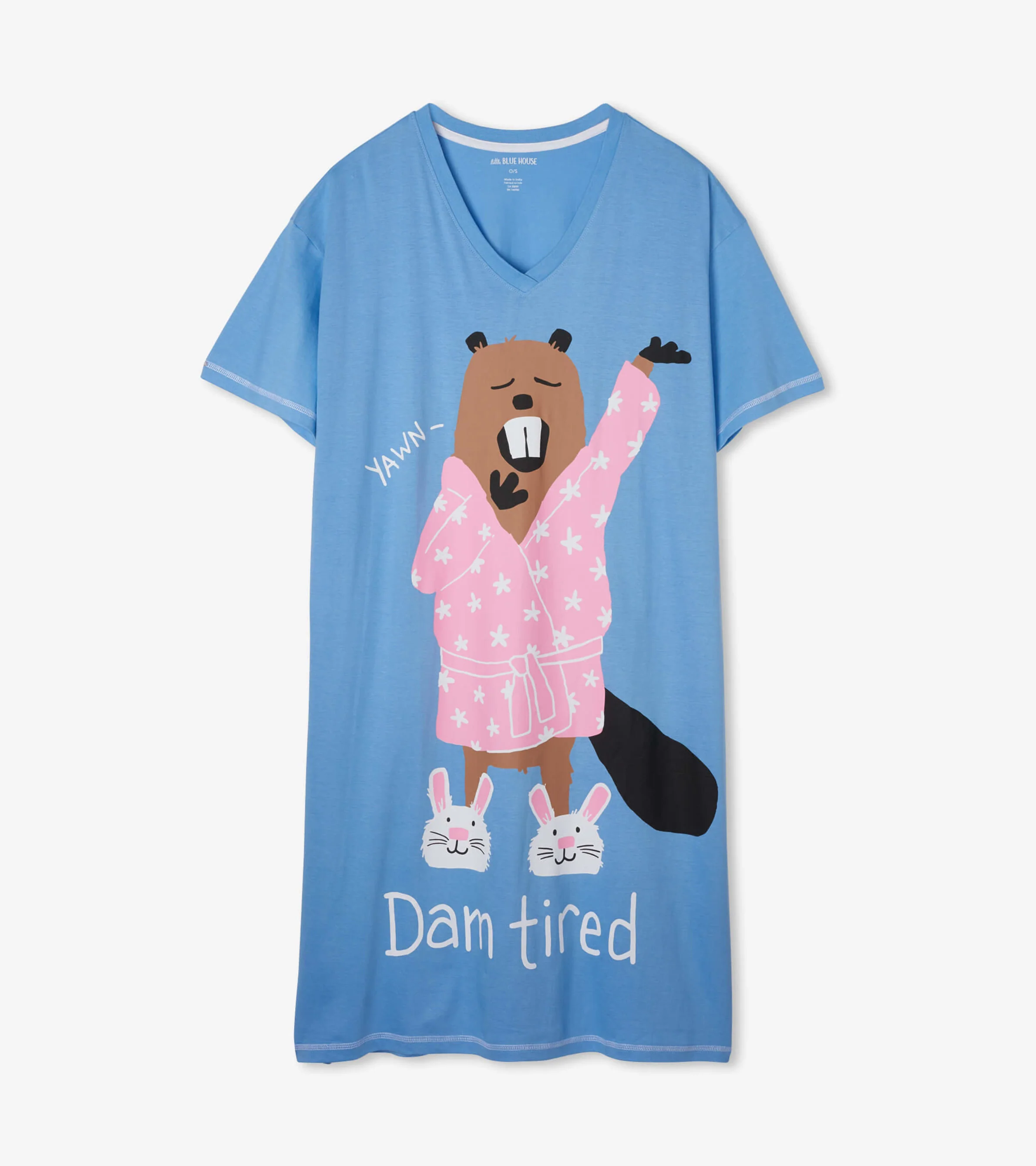 Dam Tired Women's Cotton Sleepshirt - Image 2