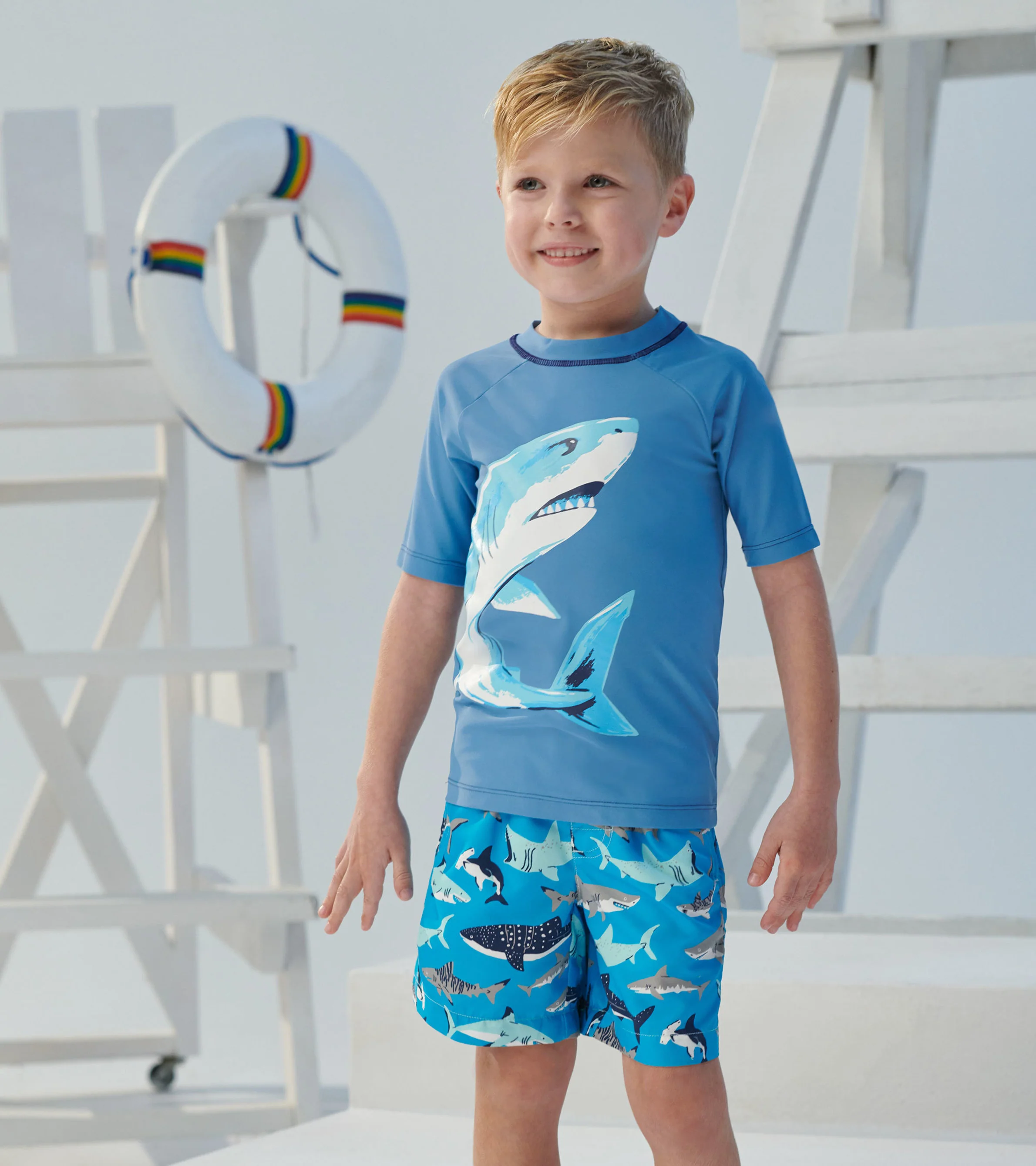 Deep Sea Shark Short Sleeve Rashguard - Image 4