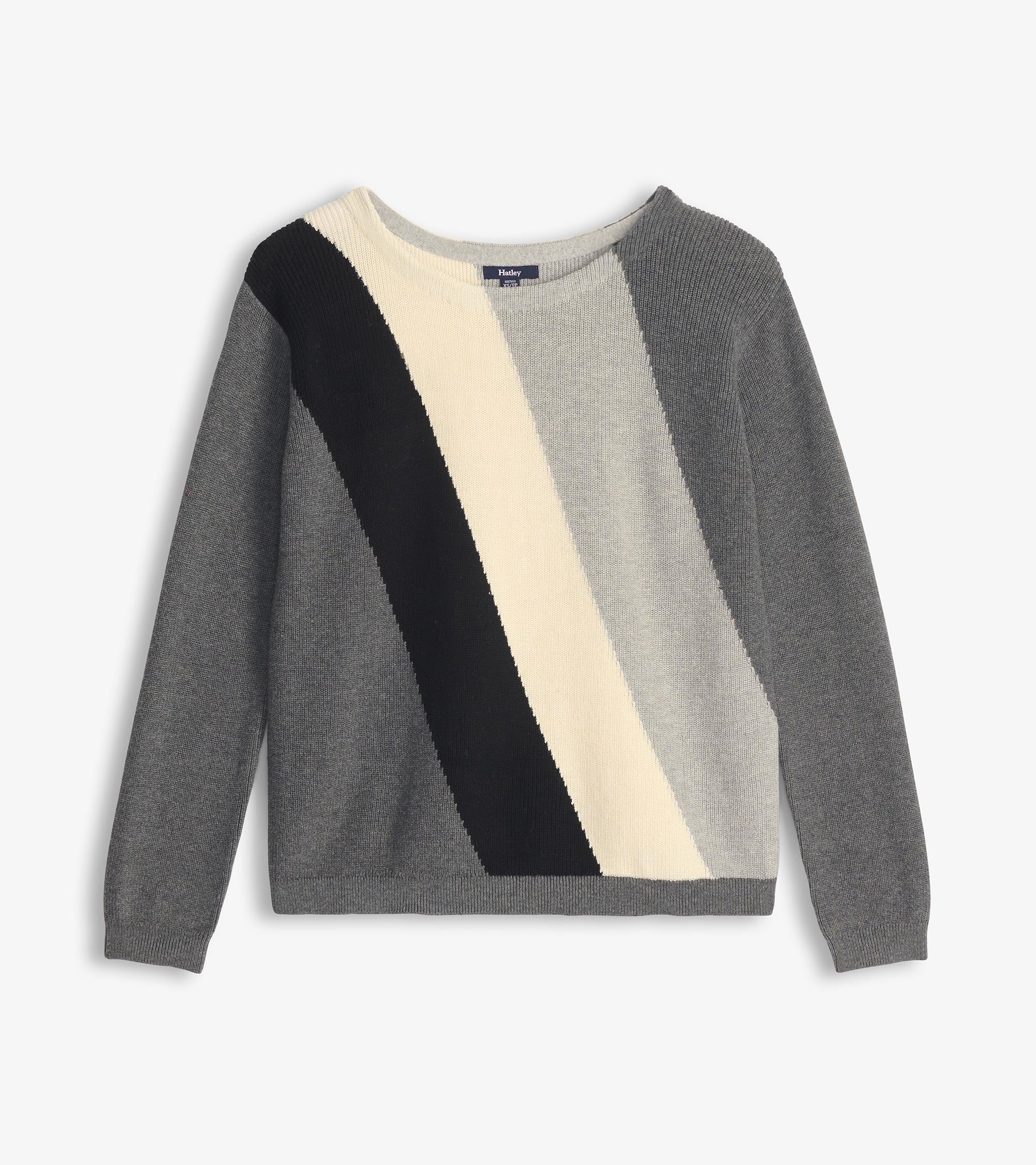 Devon Sweater - Diagonal Stripes - Image 2