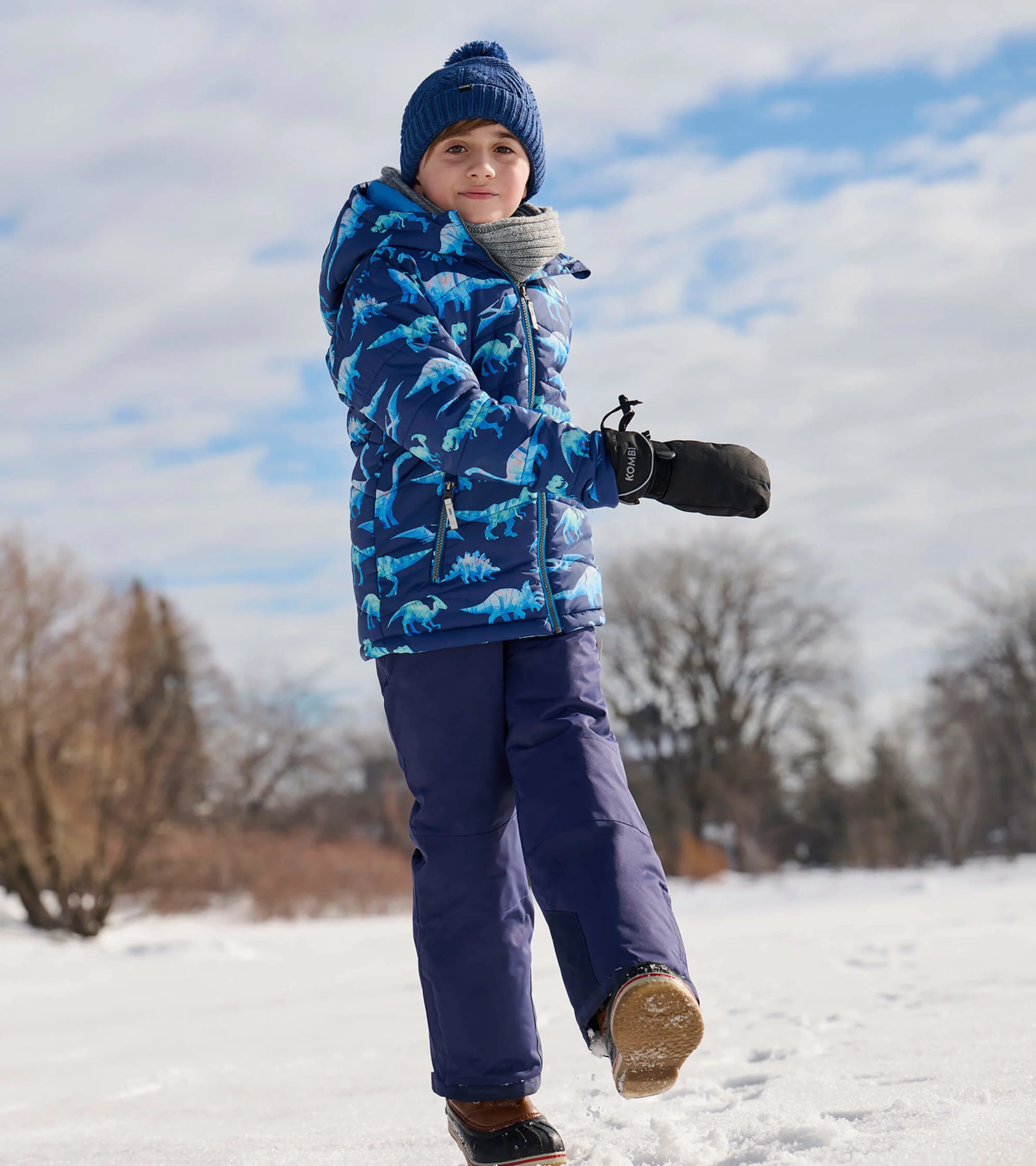 Dinosaur Kids Puffer Jacket - Image 4