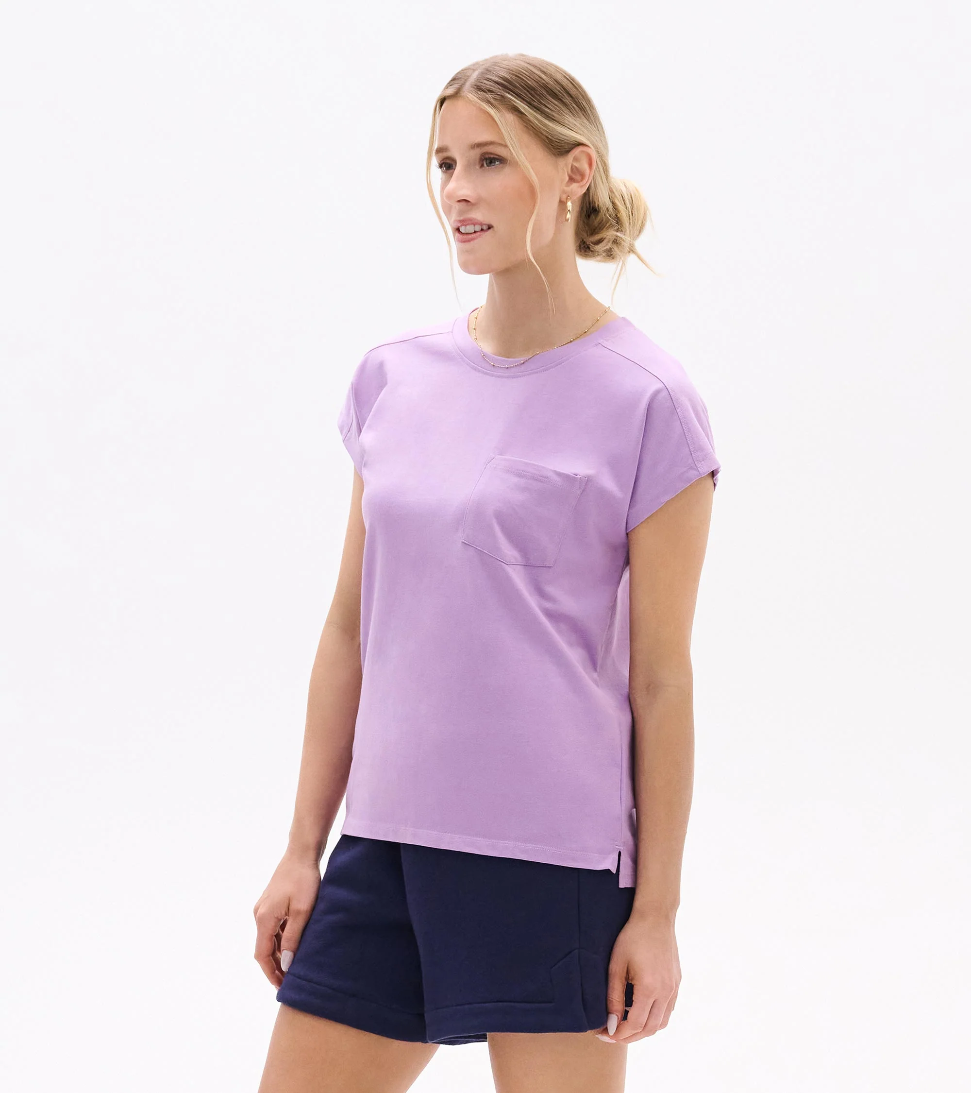 Ella Relaxed Tee - English Lavender